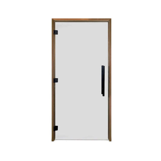 Prosaunas 36X81-Inch Thermo-Aspen Tinted Prehung ADA Glass Sauna Door | Tempered Glass | Outdoor Living Use | Outdoor Living