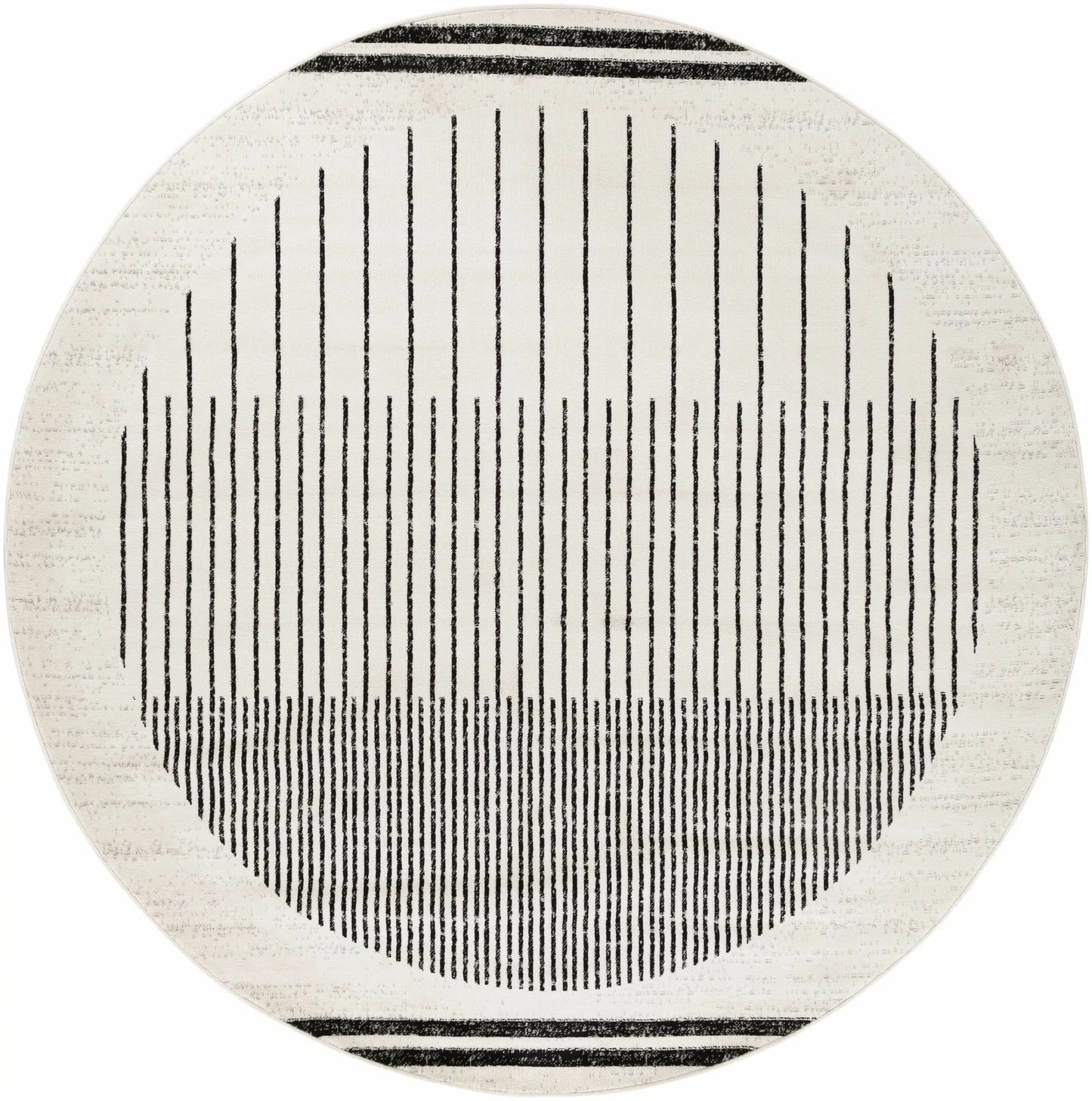 Angus Abstract Black and White Area Rug from PriceLows™