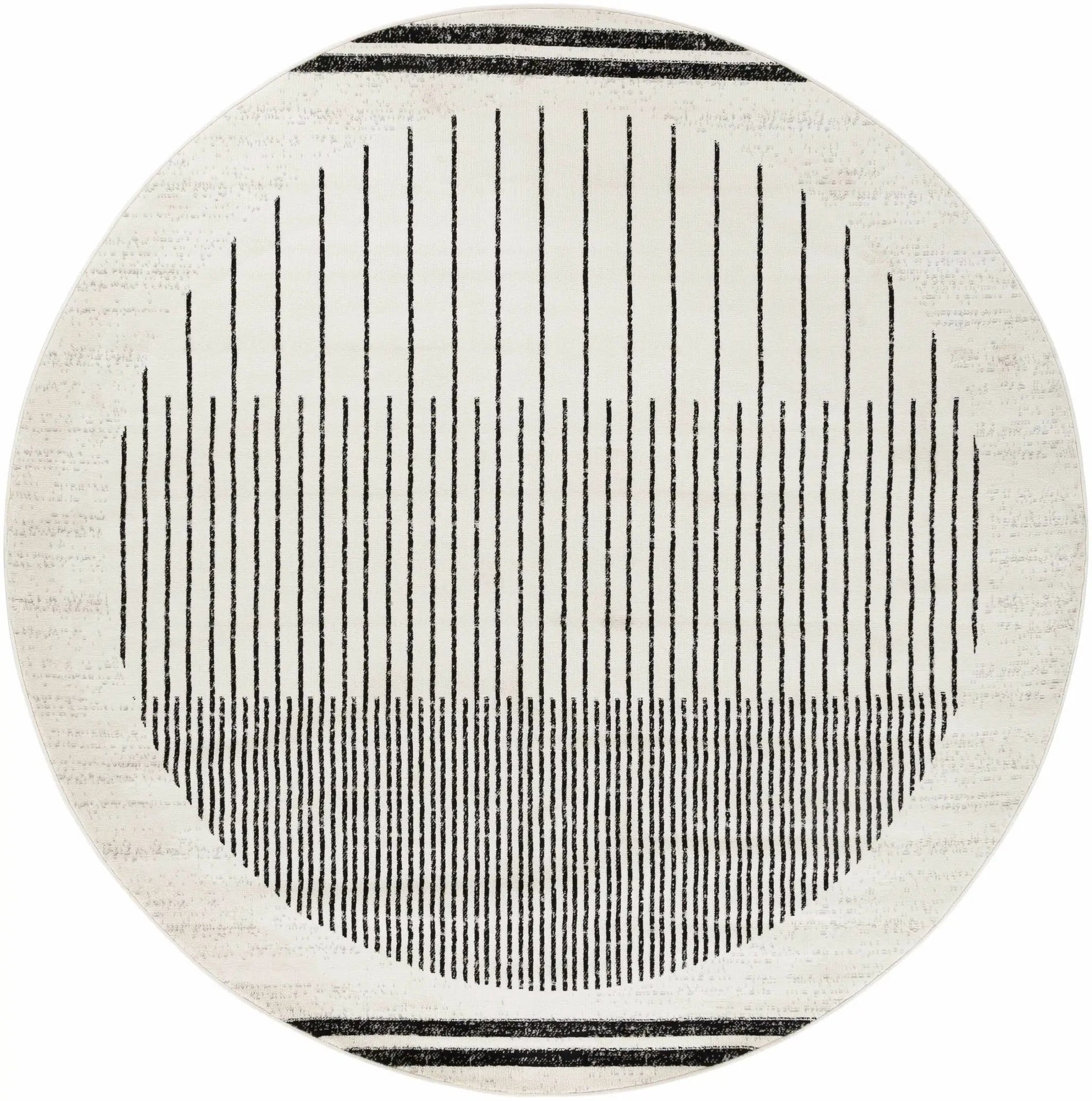 Angus Abstract Black and White Area Rug from PriceLows™