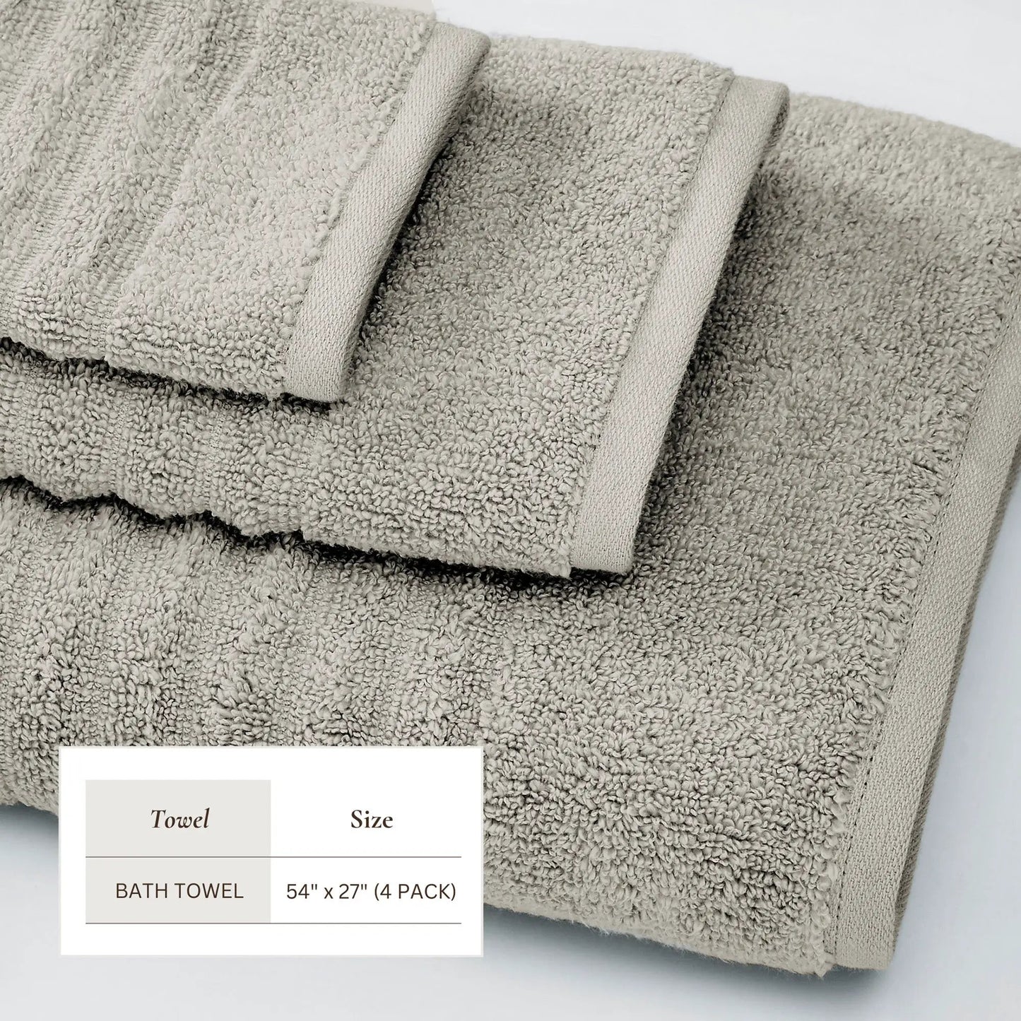 Luxury Combed Cotton Bath Towel Set - Karina Collection from PriceLows™
