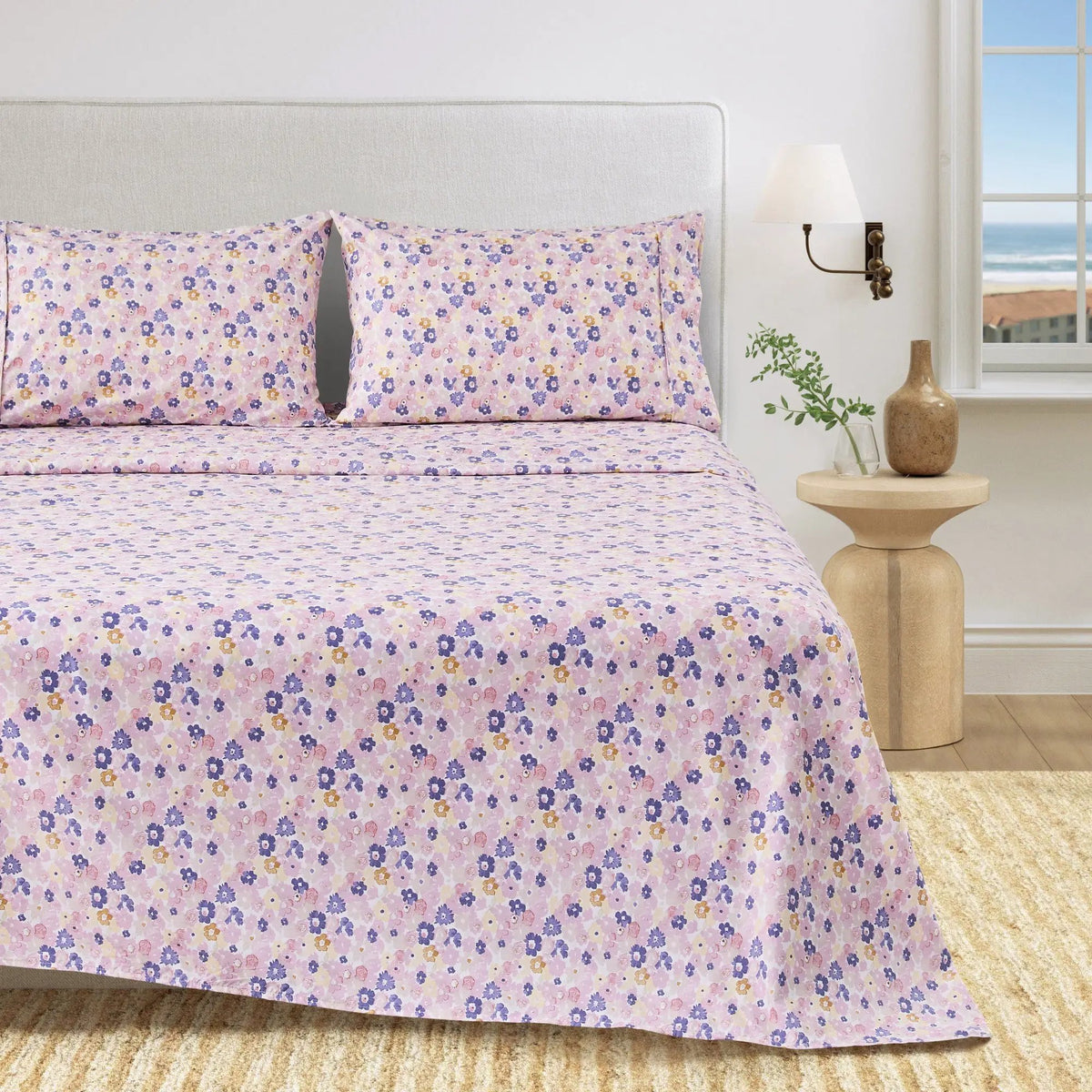 Watercolor Floral Sheet Set - Delia Collection