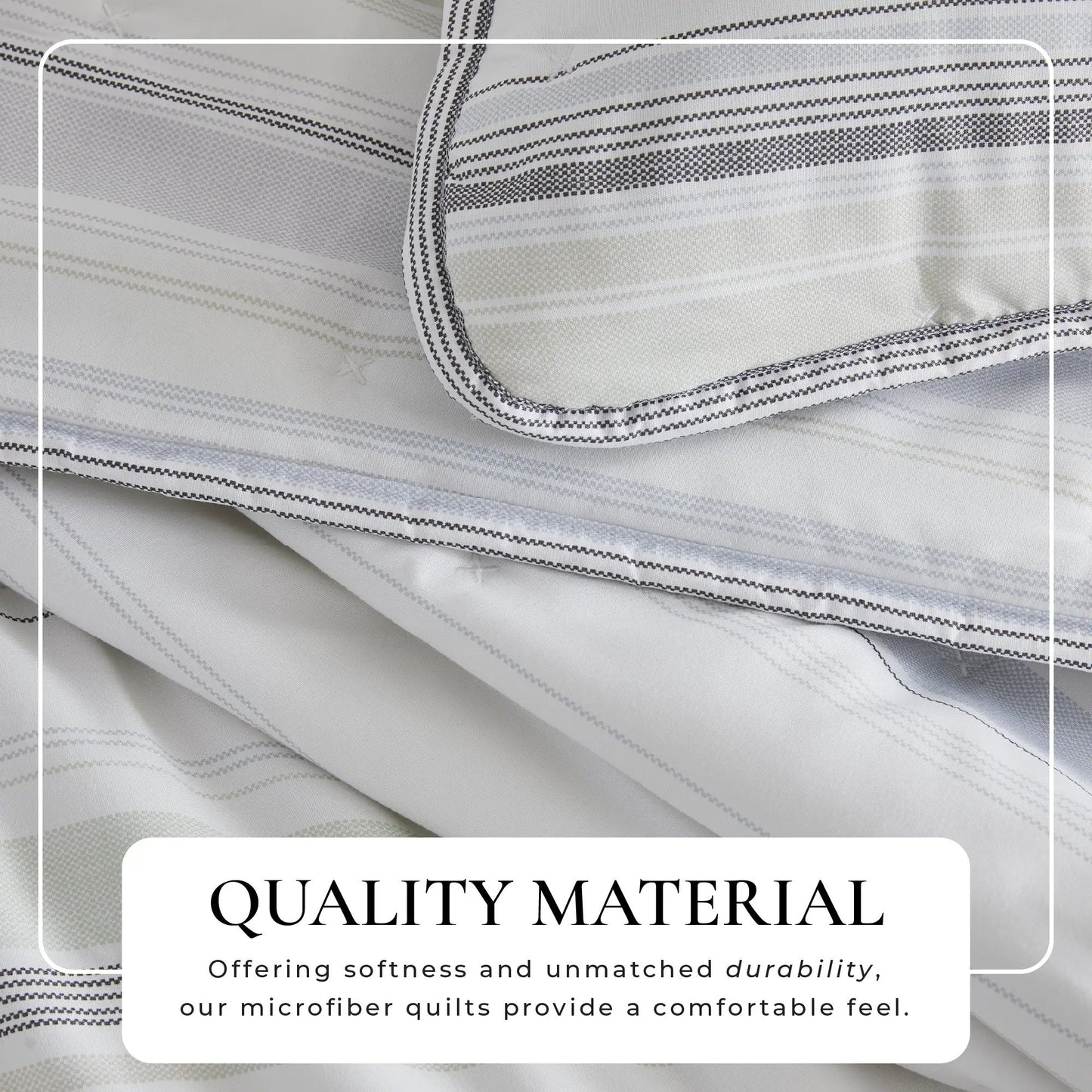 Dot Stitched Quilt Set - Dot-Hemmed Collection from PriceLows™