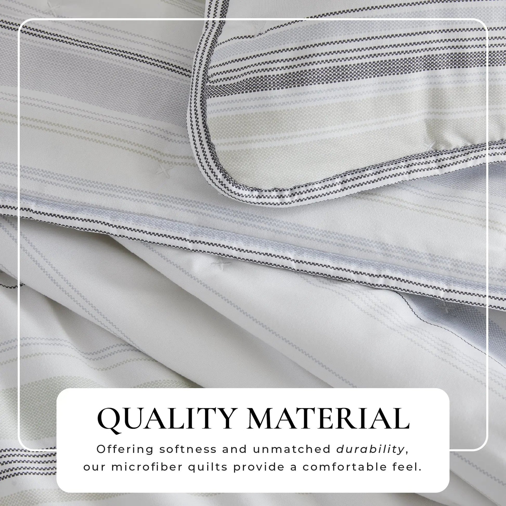 Dot Stitched Quilt Set - Dot-Hemmed Collection from PriceLows™