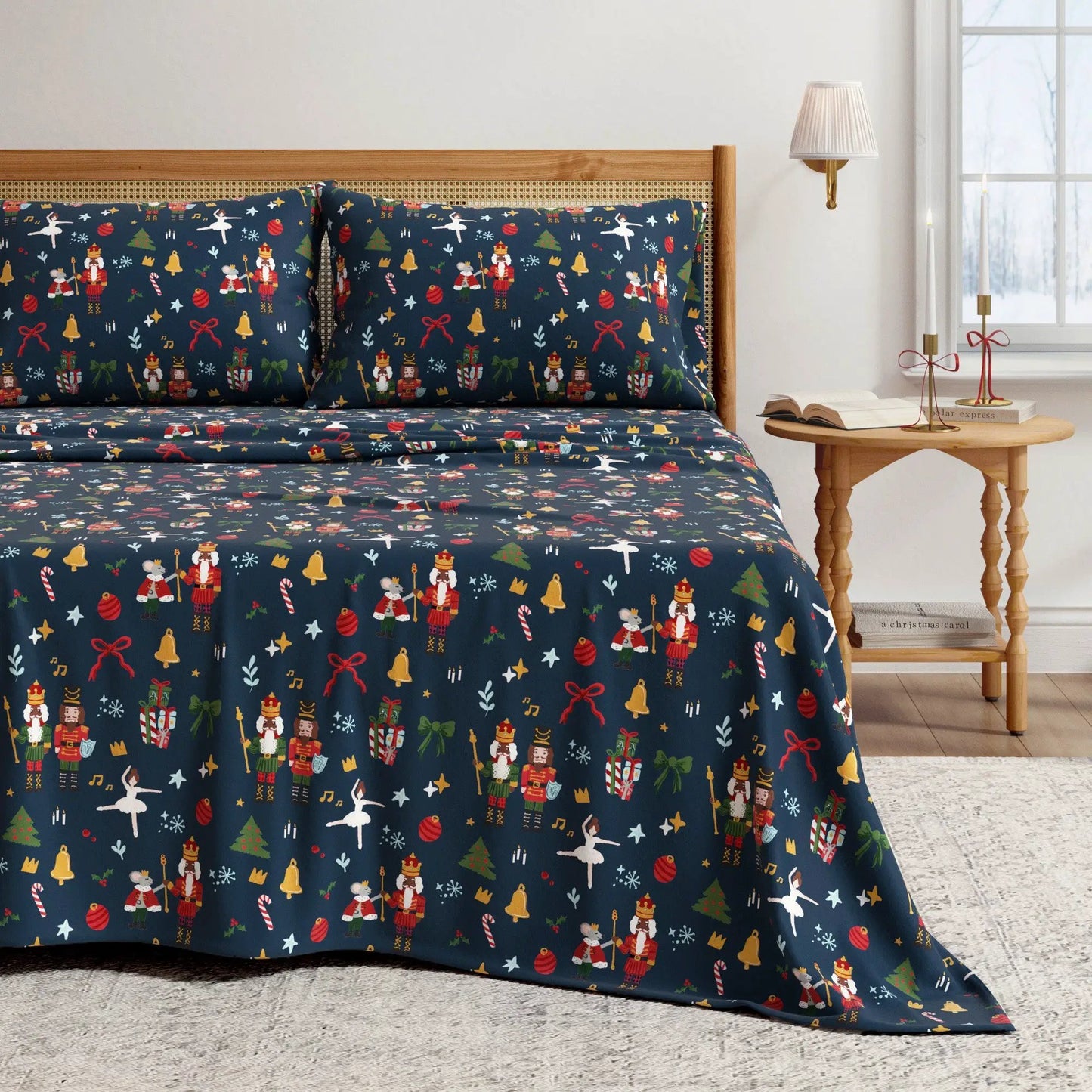 Turkish Cotton Christmas Flannel Sheet - Whittaker Collection from PriceLows™
