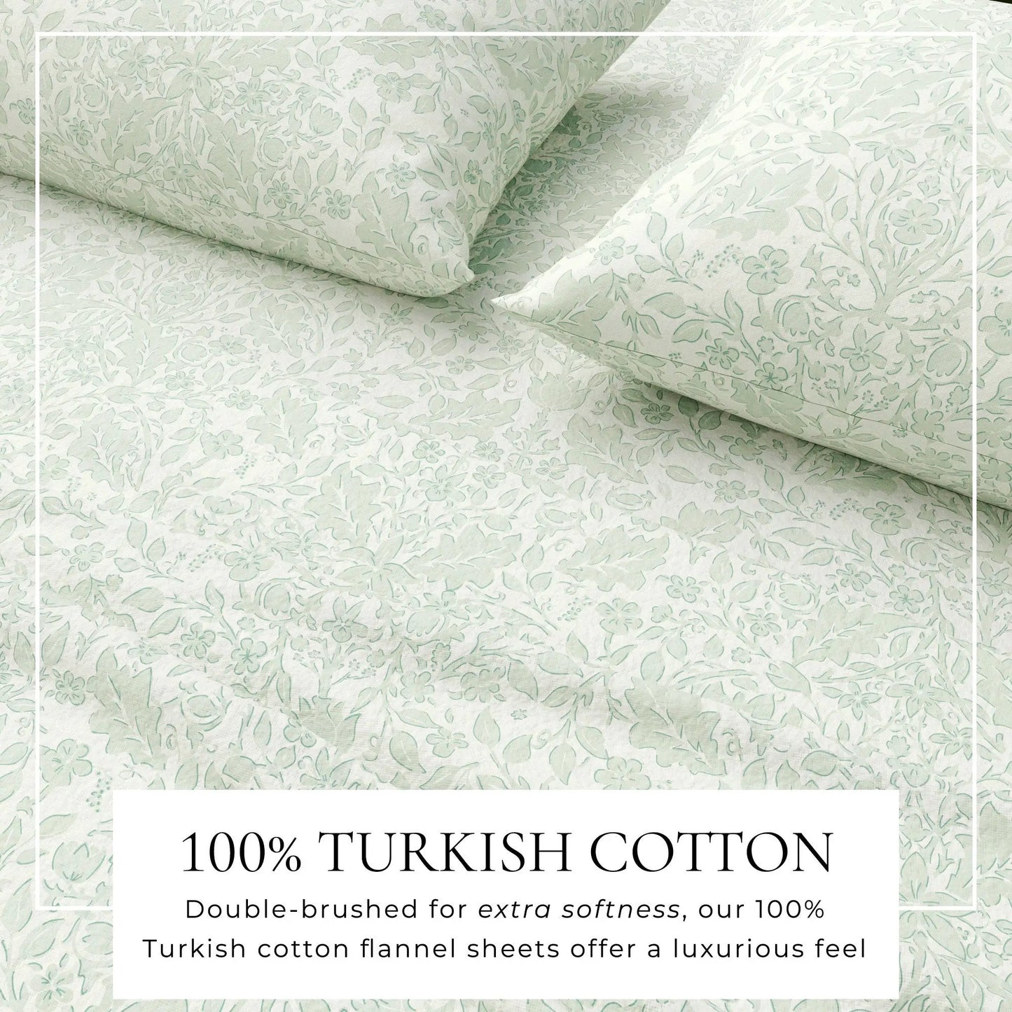 Turkish Cotton Flannel Sheet Set - Winter Floral Collection from PriceLows™