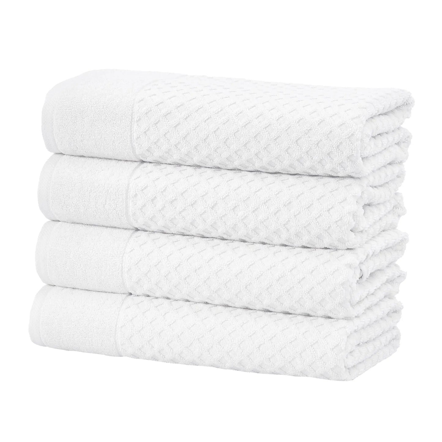 Cotton Diamond Waffle Weave Bath Towel Set - Grayson Collection from PriceLows™