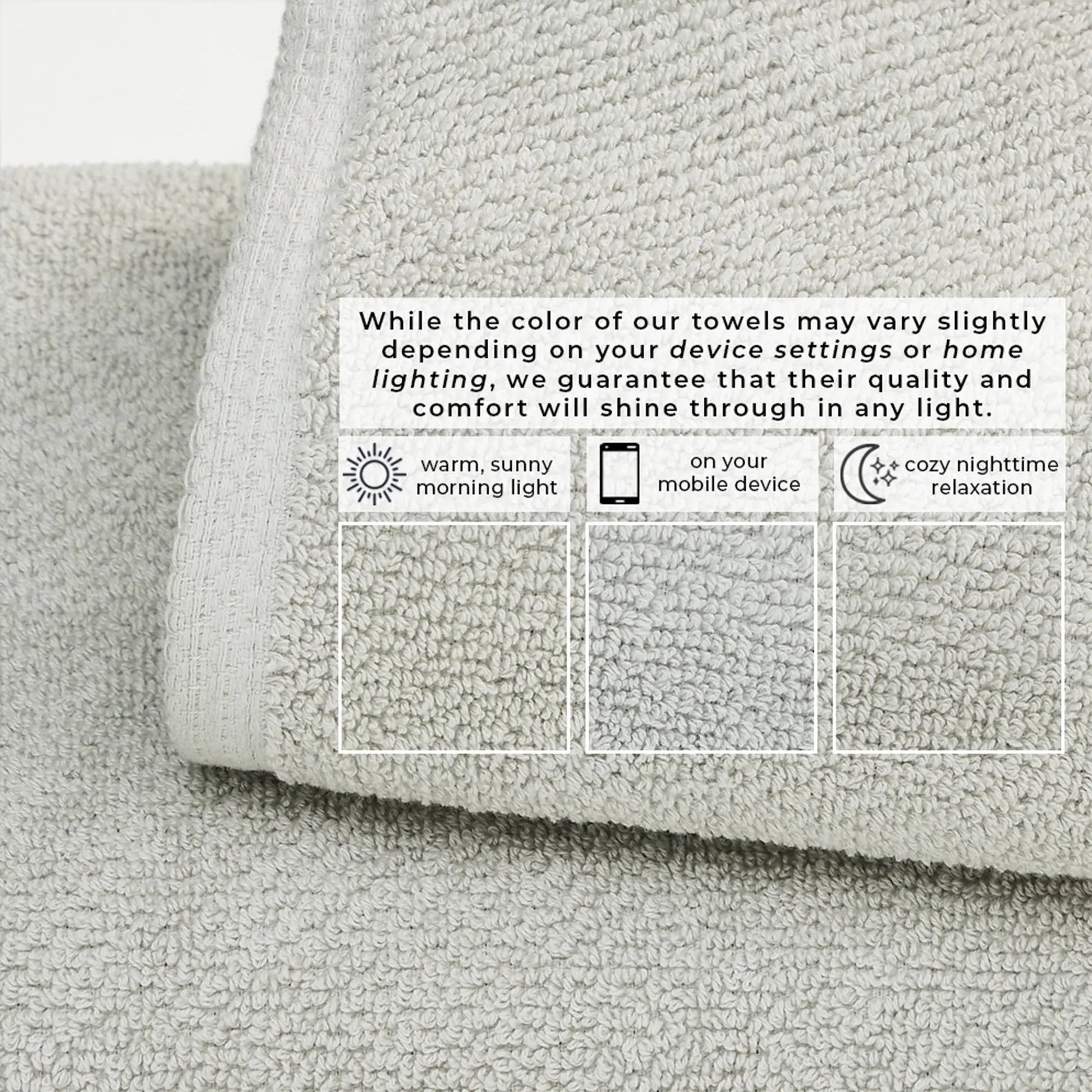 Cotton Textured Bath Towel Set - Acacia Collection from PriceLows™