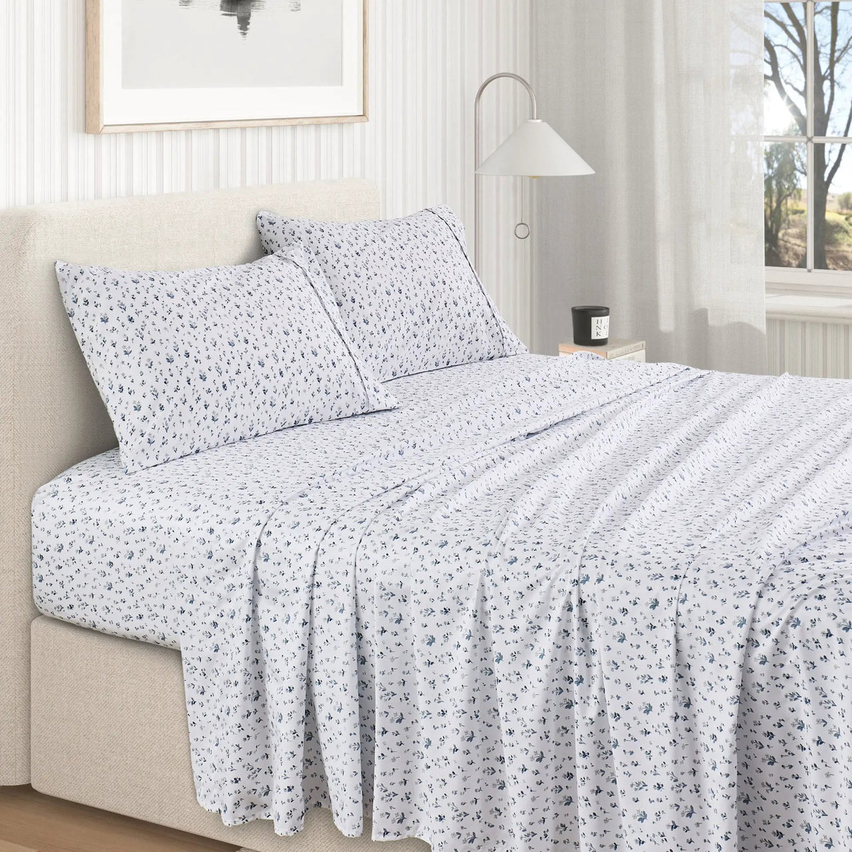 Watercolor Floral Sheet Set - Delia Collection