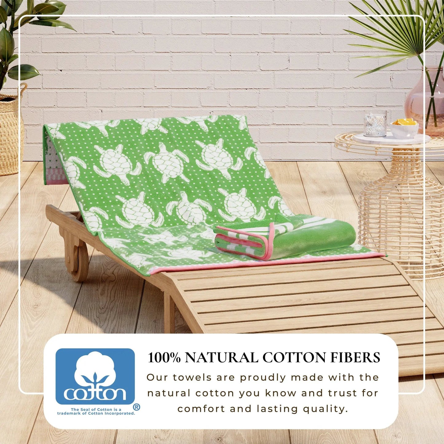 Cotton Velour Beach Towel - Maui Collection from PriceLows™