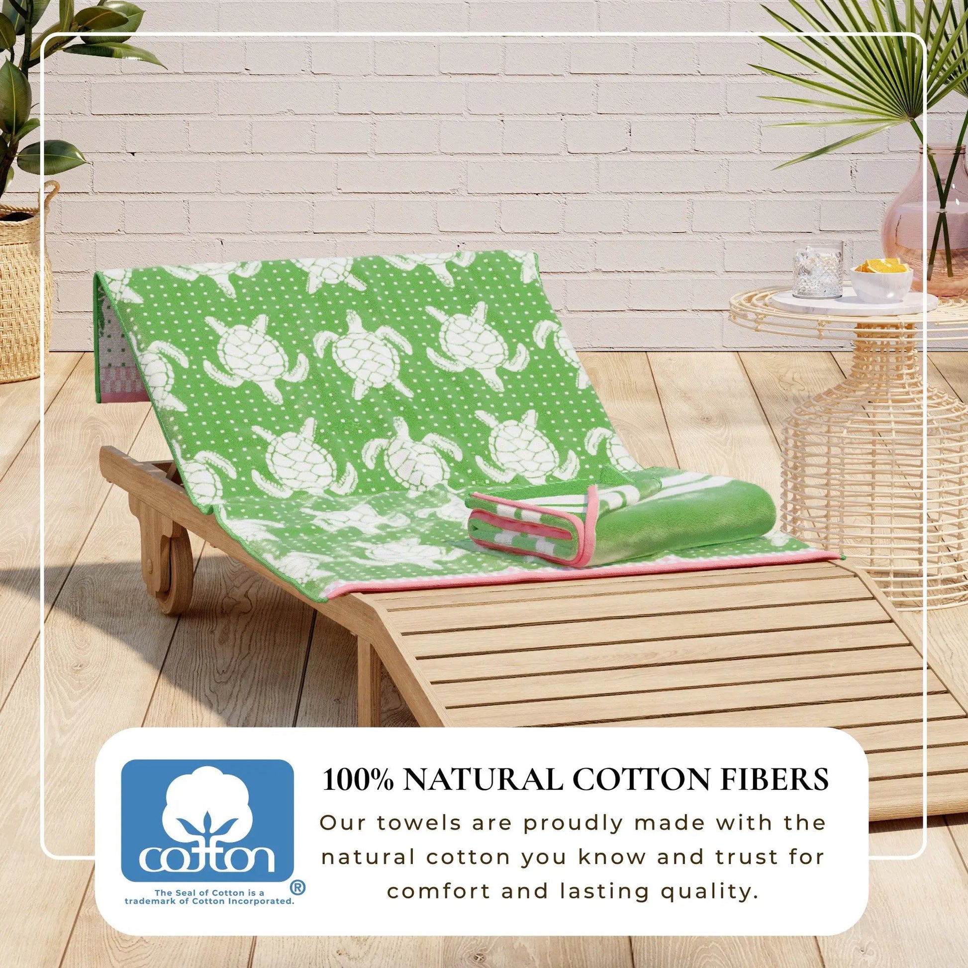 Cotton Velour Beach Towel - Maui Collection from PriceLows™