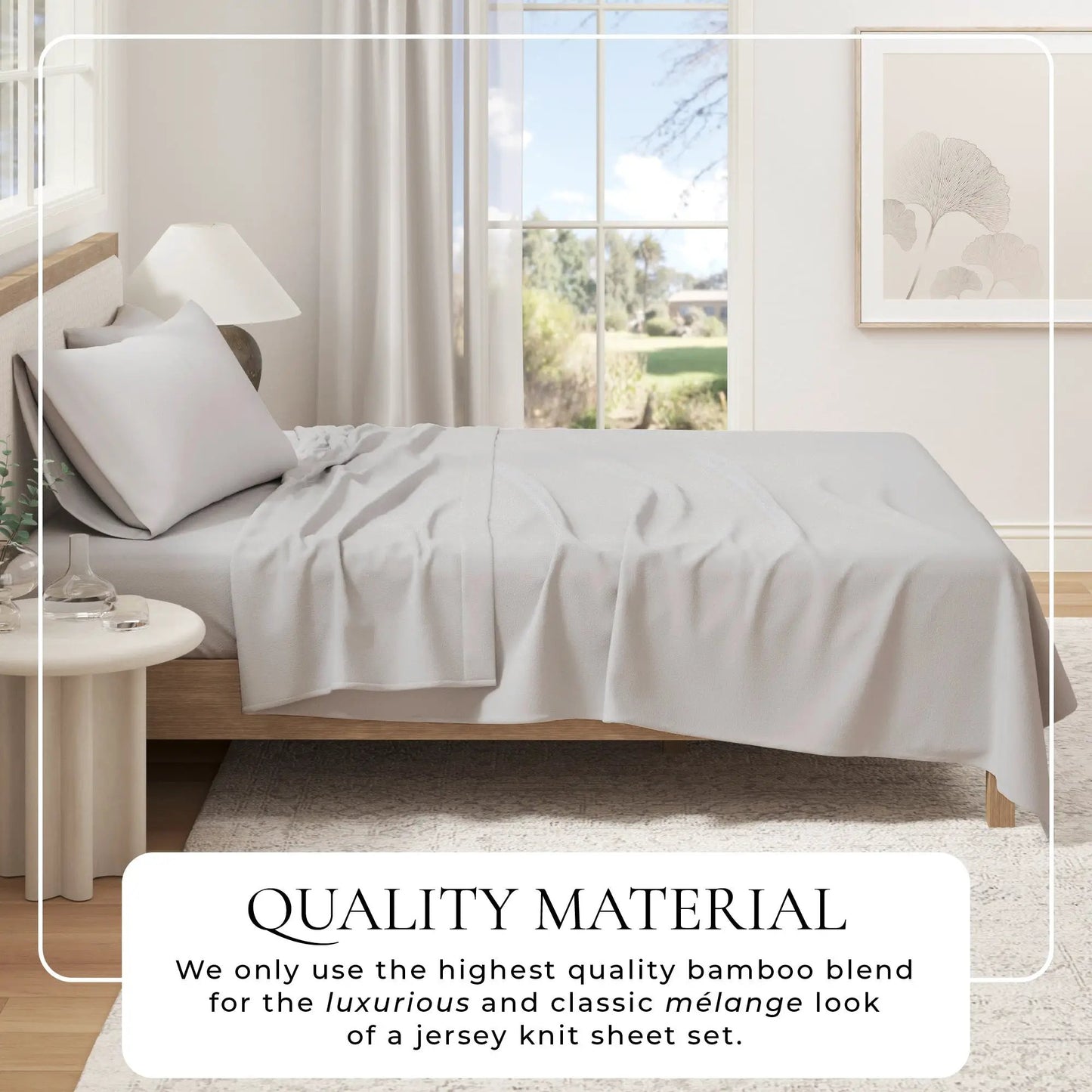 Viscose from Bamboo & Cotton Blend Jersey Knit Sheets from PriceLows™
