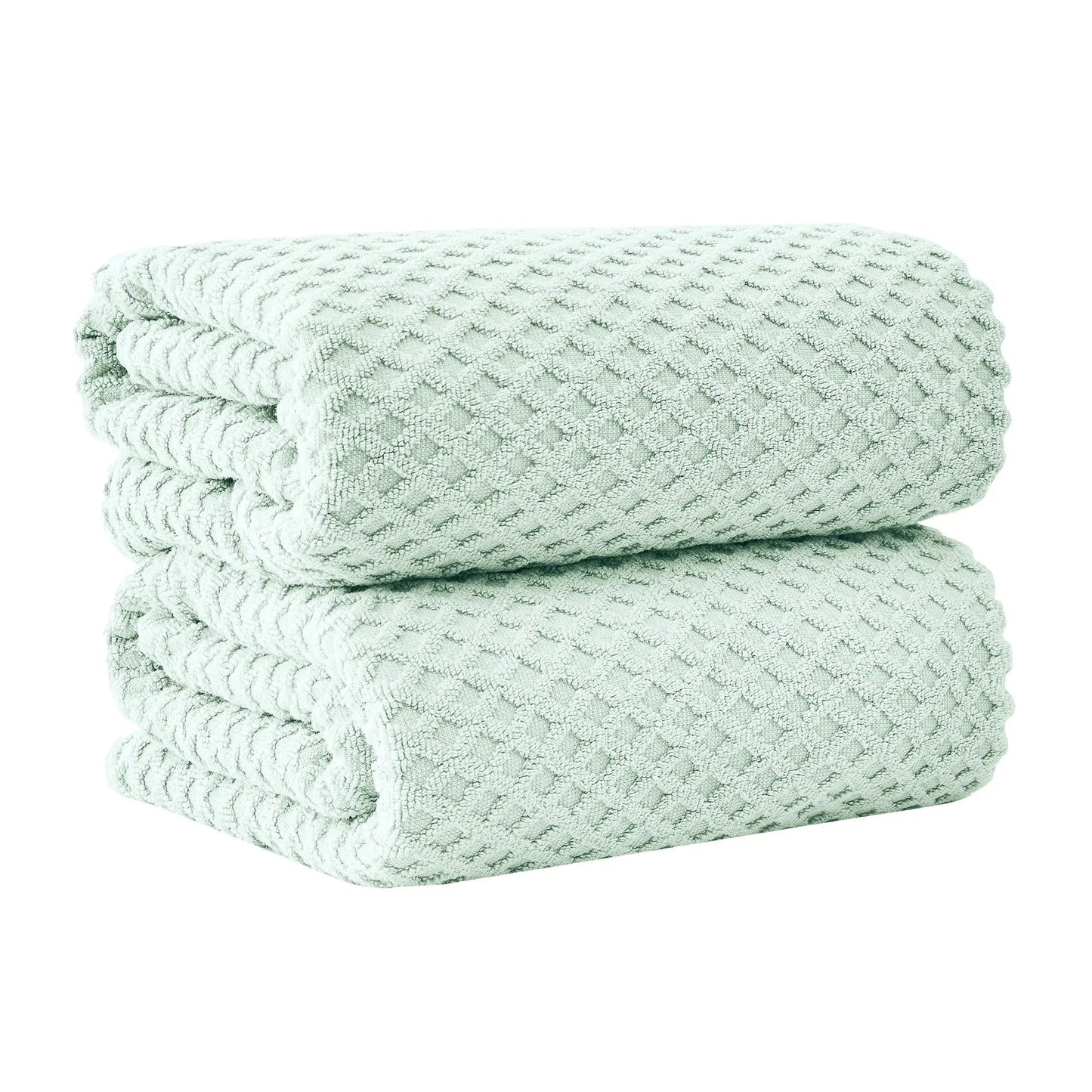 Cotton Diamond Waffle Weave Bath Towel Set - Grayson Collection from PriceLows™