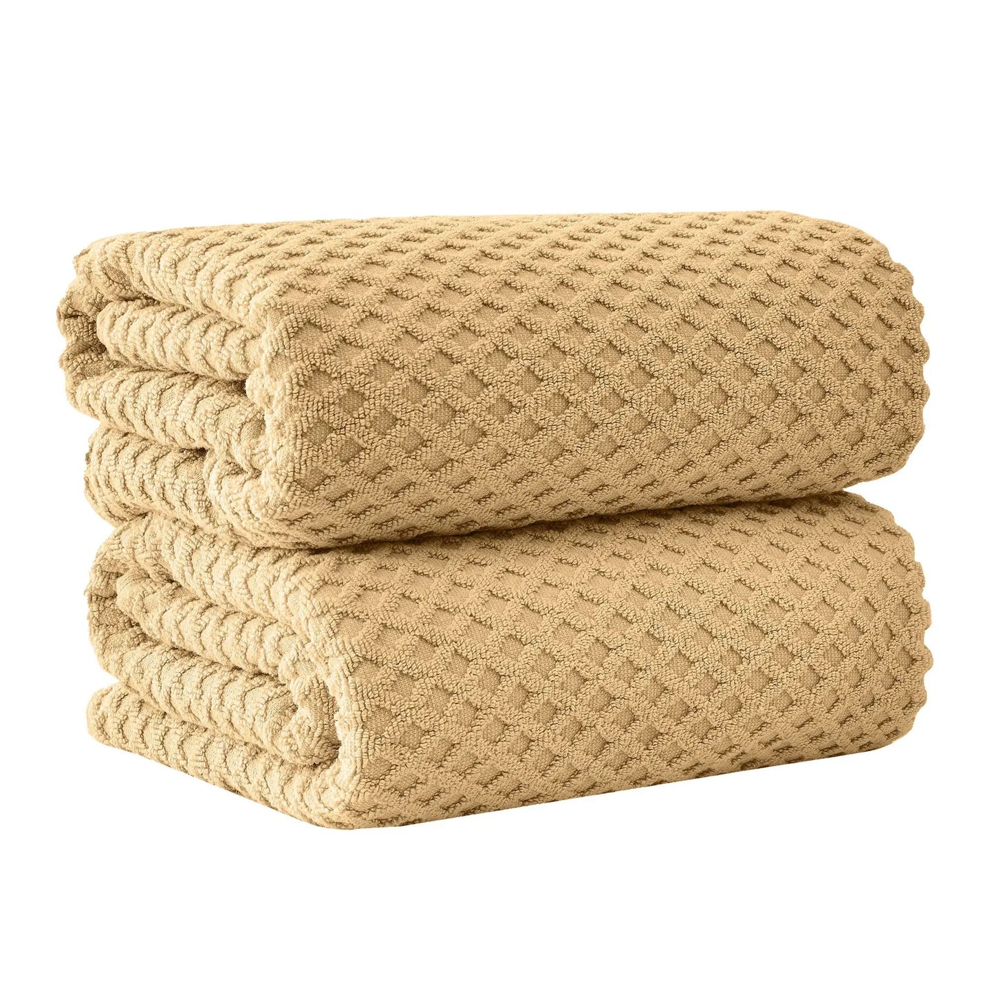 Cotton Diamond Waffle Weave Bath Towel Set - Grayson Collection from PriceLows™