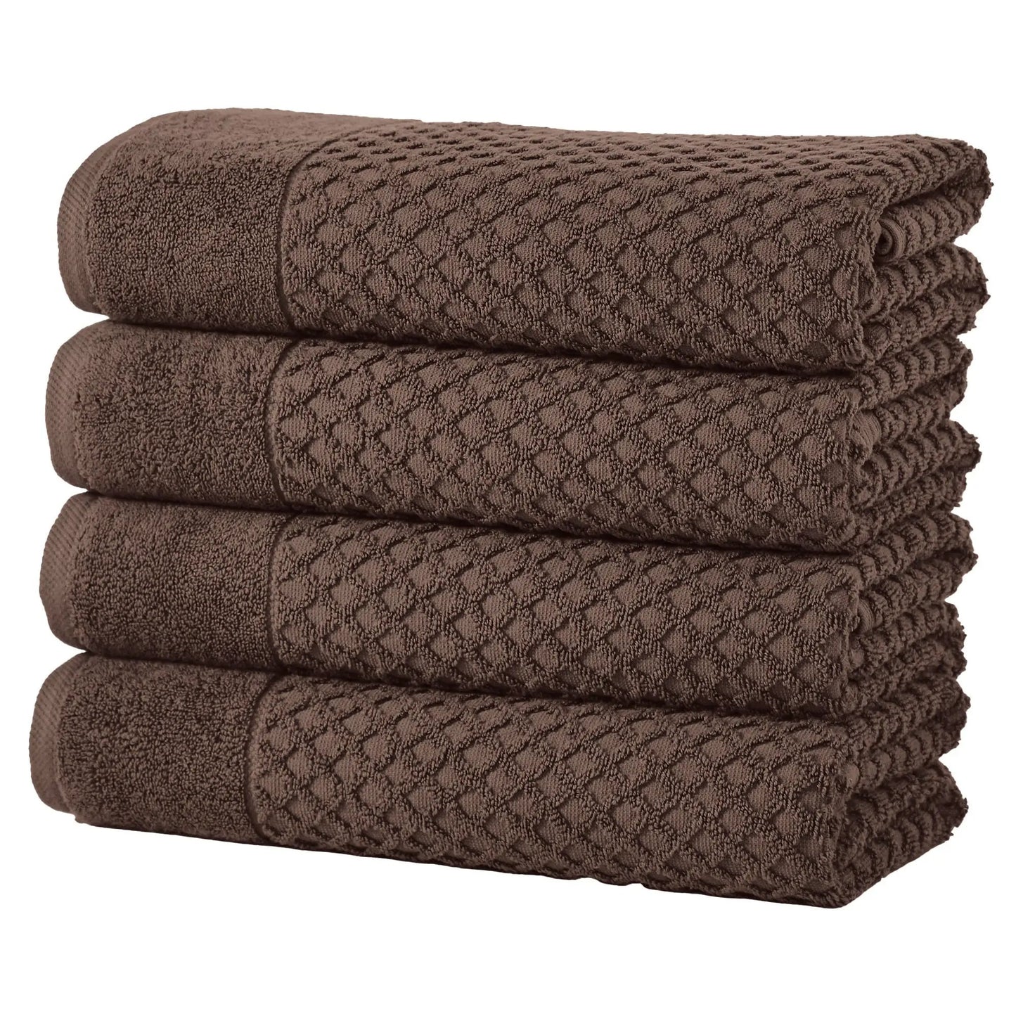 Cotton Diamond Waffle Weave Bath Towel Set - Grayson Collection from PriceLows™