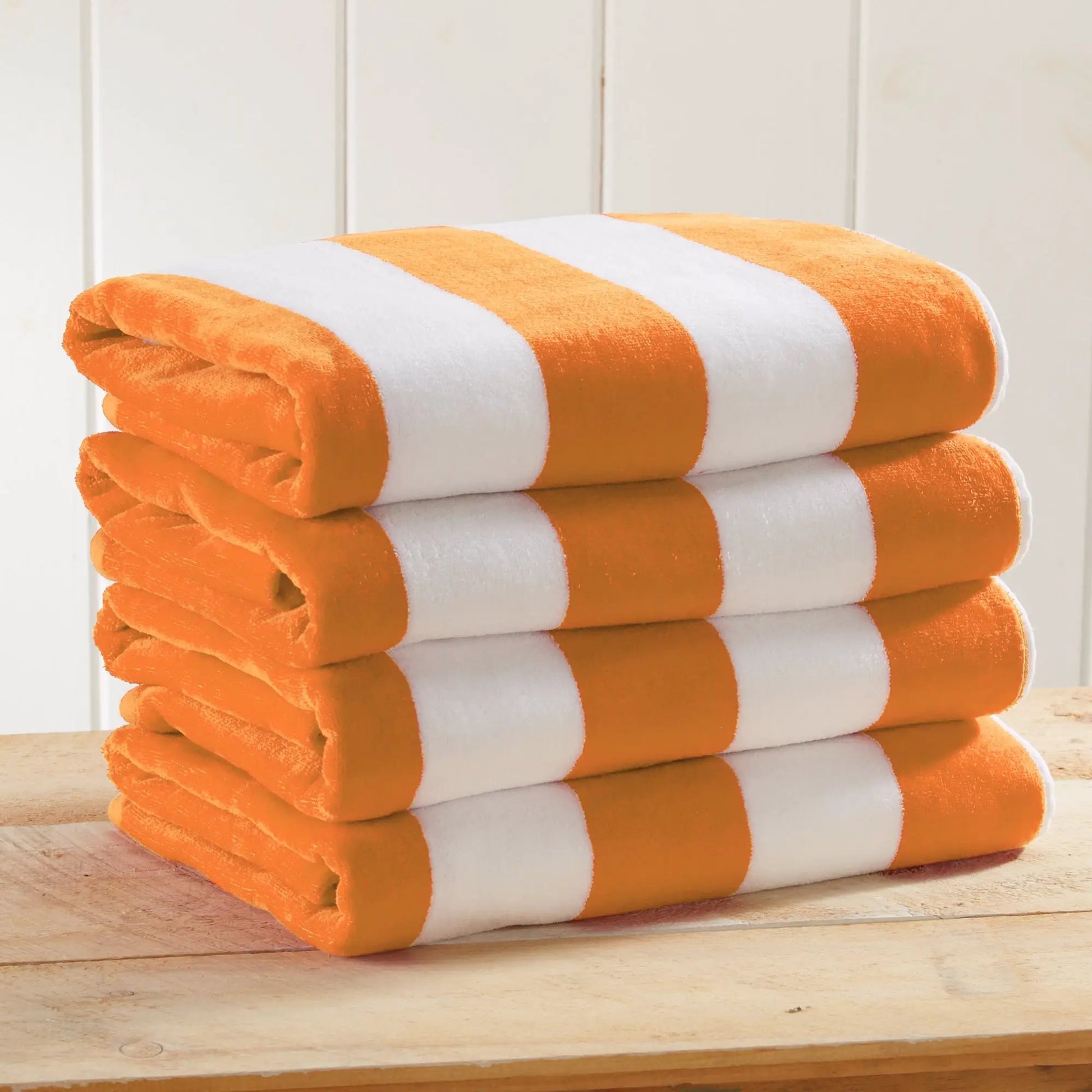 Cotton Velour Cabana Stripe Beach Towel - Novia Collection from PriceLows™