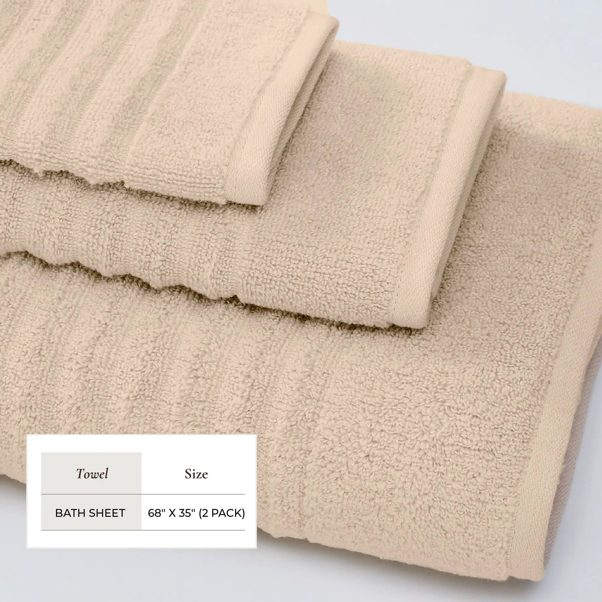 Luxury Combed Cotton Bath Towel Set - Karina Collection from PriceLows™