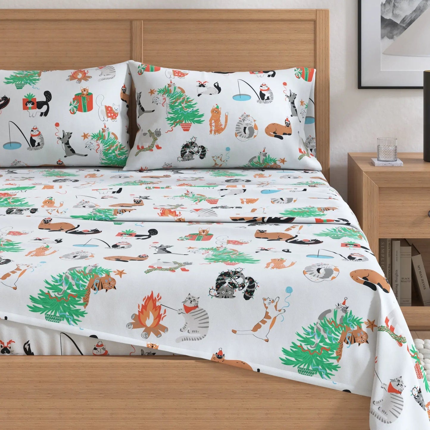 Turkish Cotton Christmas Flannel Sheet Set - Whittaker Collection from PriceLows™