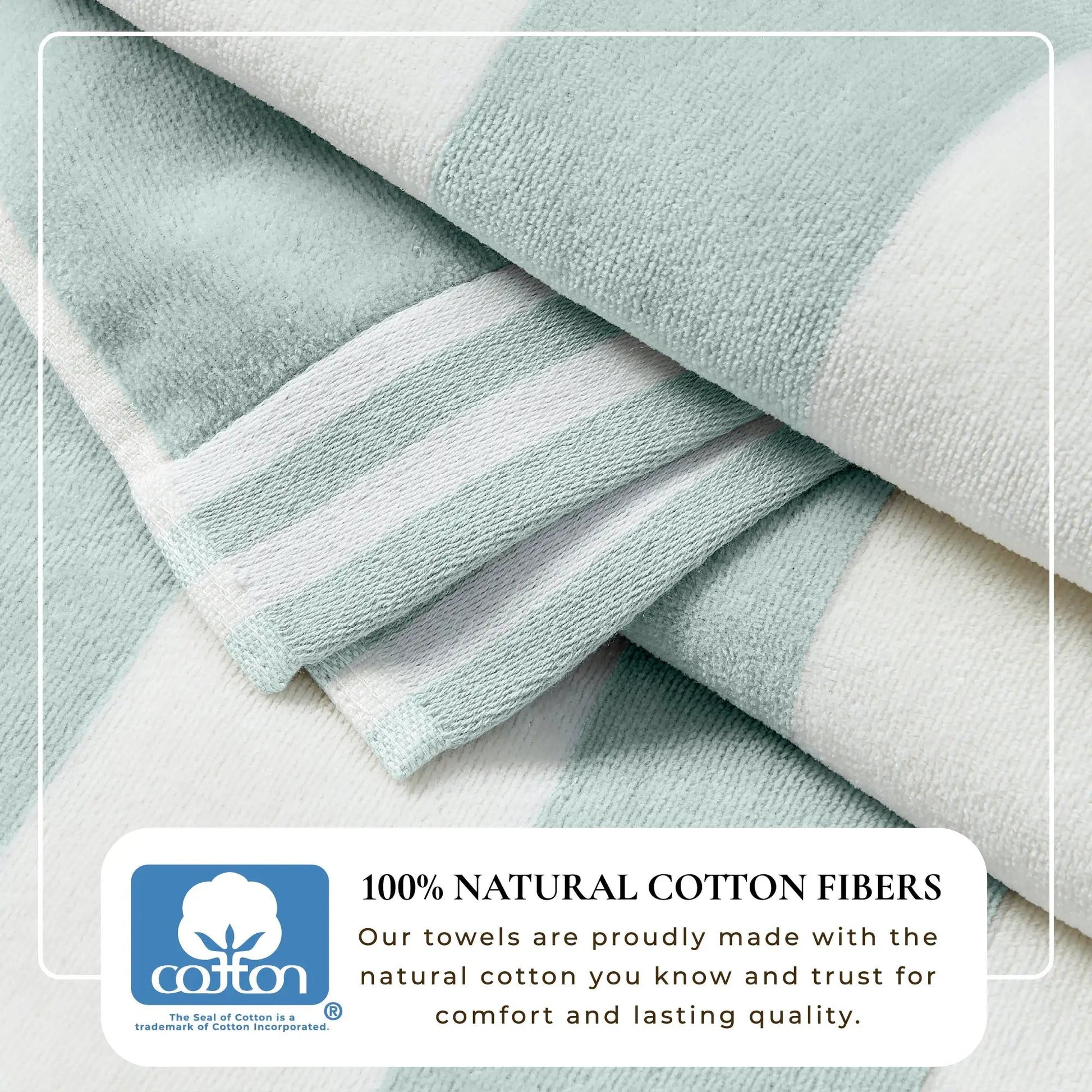 Striped Cabana Beach Towel - Edgartown Collection from PriceLows™