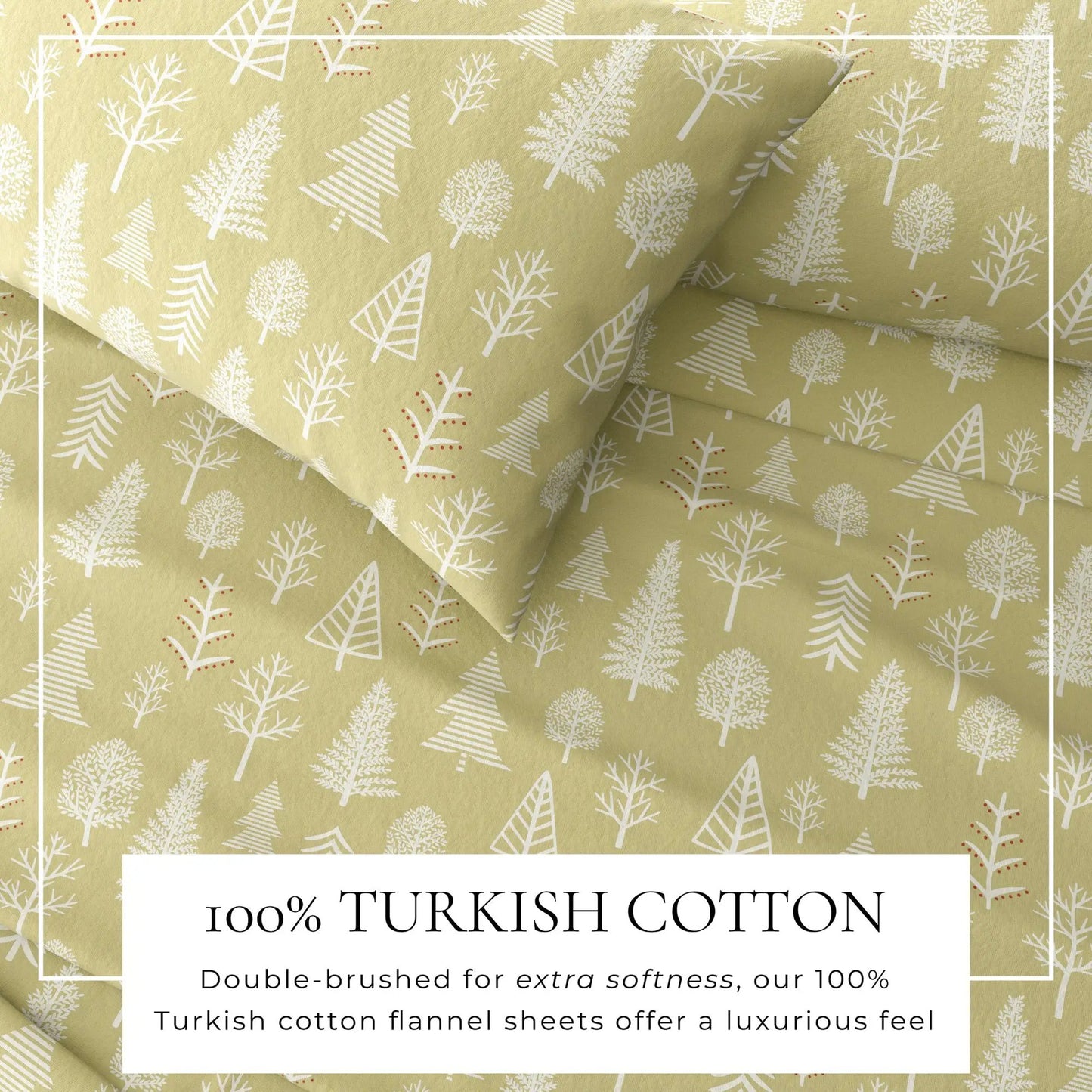 Turkish Cotton Flannel Sheet - Lakeview Collection from PriceLows™