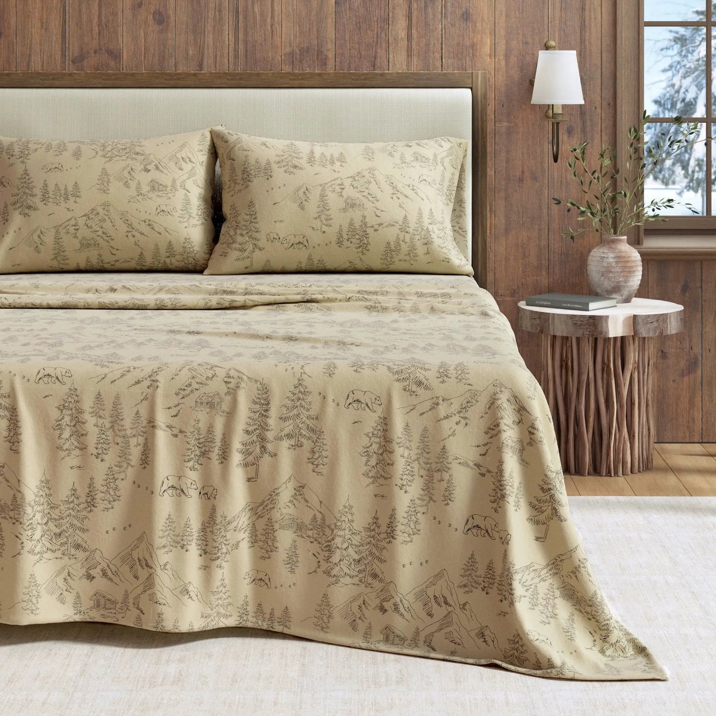 Turkish Cotton Flannel Sheet - Stratton Collection from PriceLows™