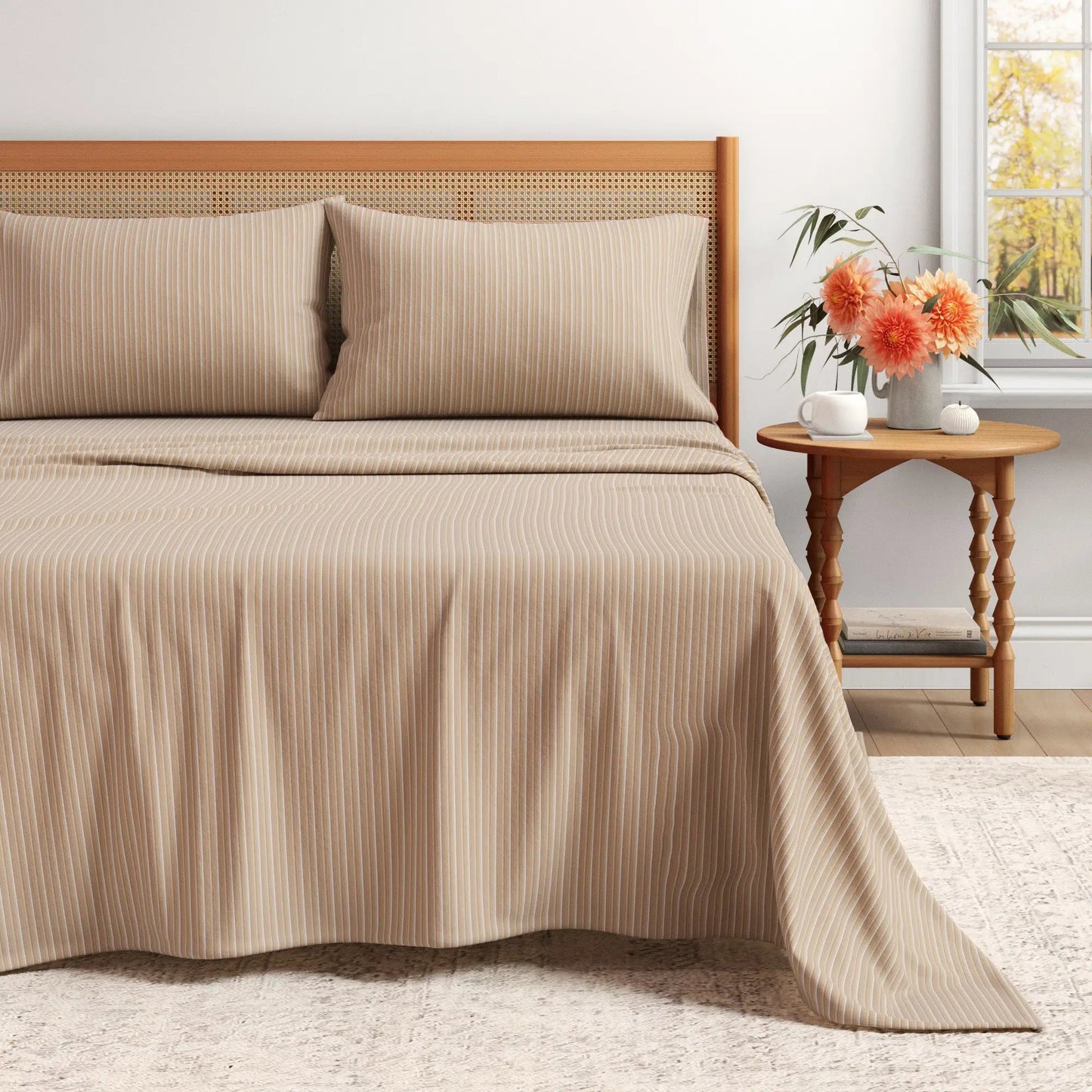 Turkish Cotton Flannel Sheet Set - Plaid & Stripe Collection from PriceLows™