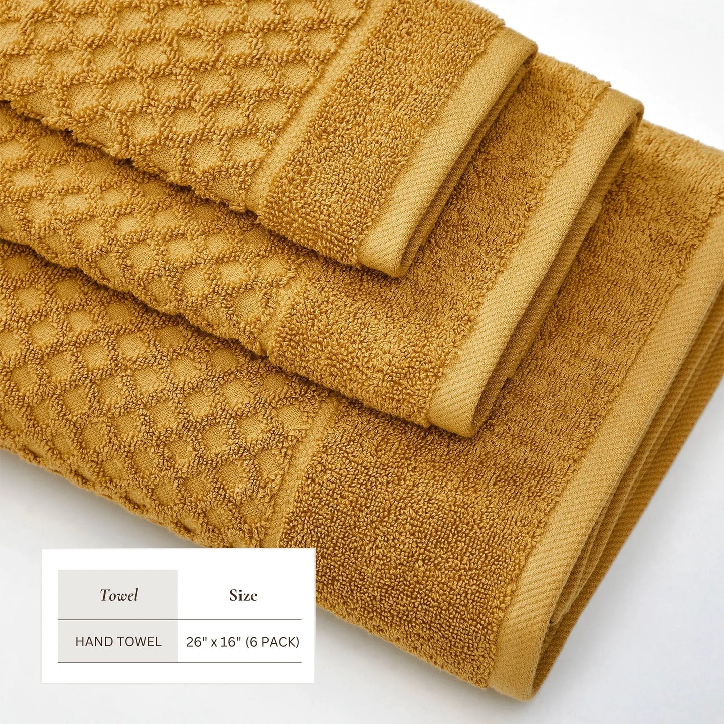 Cotton Diamond Waffle Weave Bath Towel Set - Grayson Collection from PriceLows™