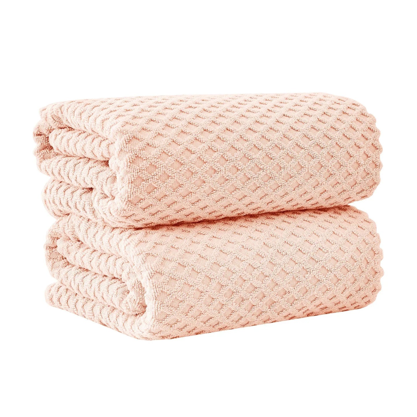 Cotton Diamond Waffle Weave Bath Towel Set - Grayson Collection from PriceLows™