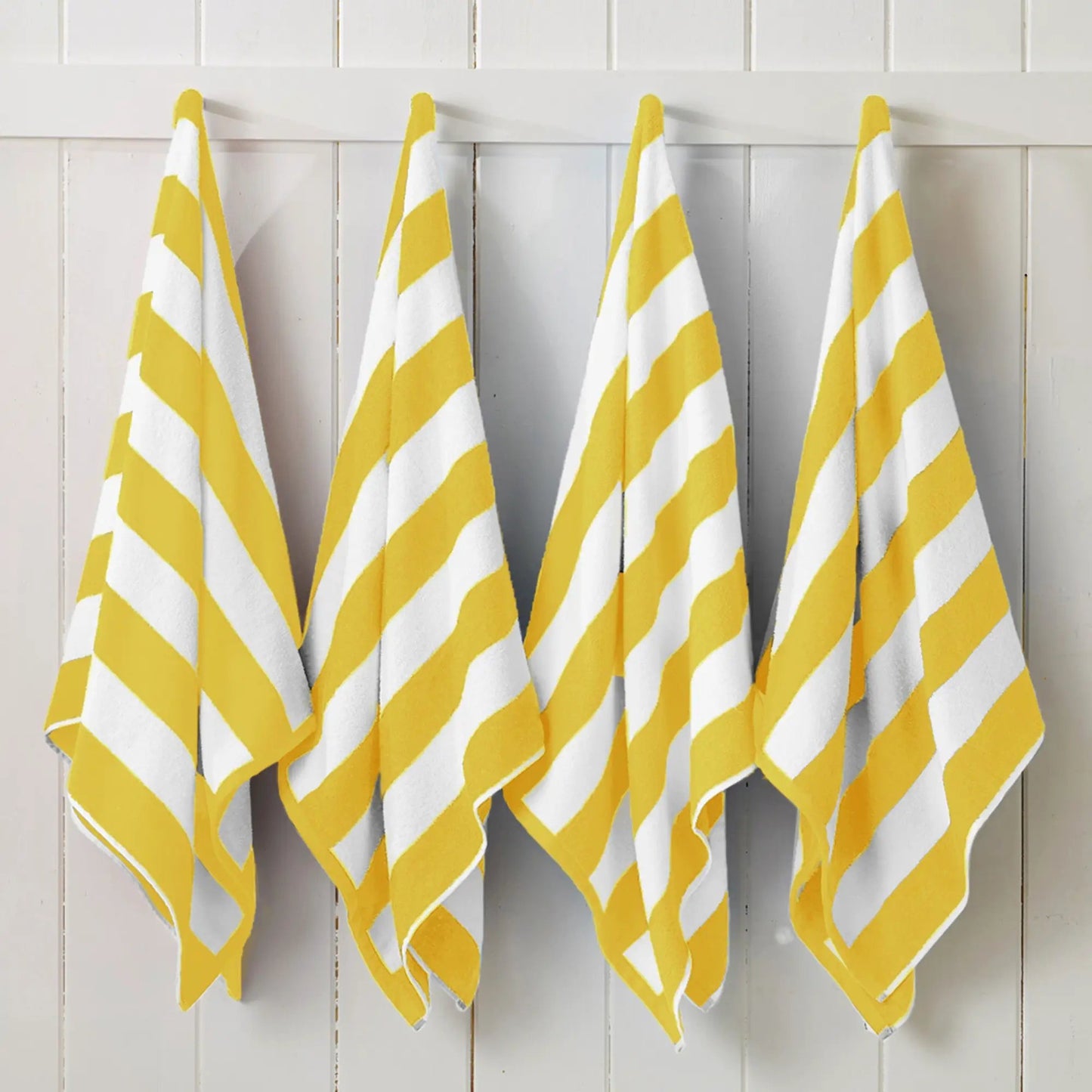 Cotton Velour Cabana Stripe Beach Towel - Novia Collection from PriceLows™