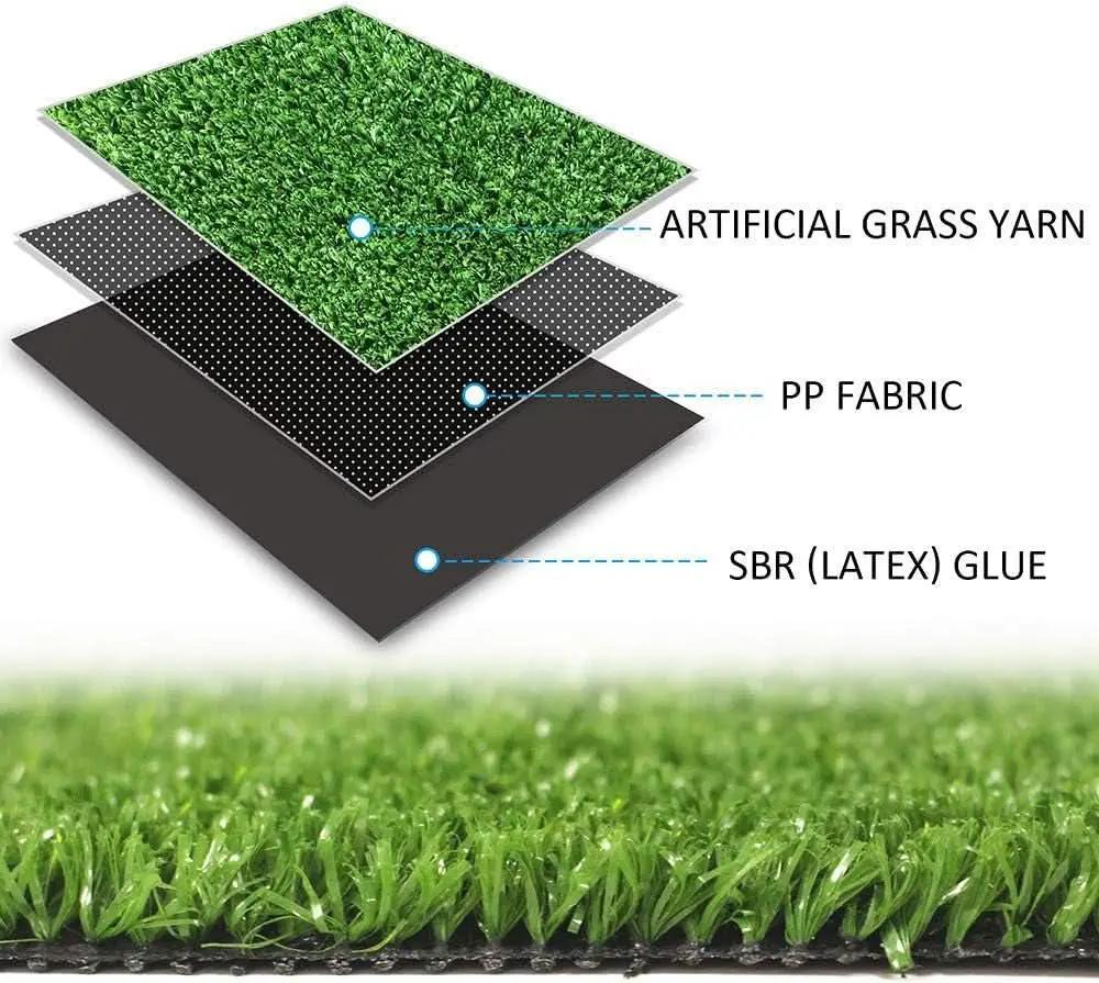Artificial Grass Turf 7x15 Ft Outdoor Rug 0.4 Inch Height from PriceLows™