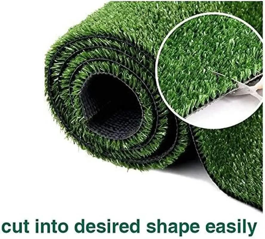 Artificial Grass Turf 7x15 Ft Outdoor Rug 0.4 Inch Height from PriceLows™