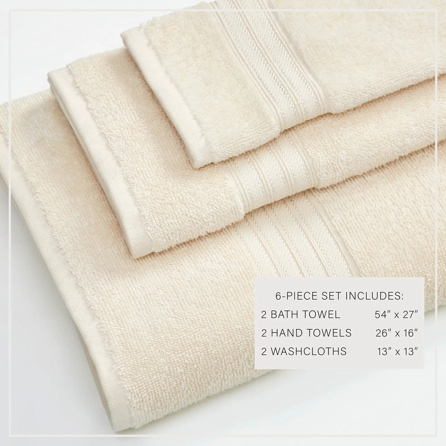 Cotton Terry Bath Towel Set - Cooper Collection from PriceLows™