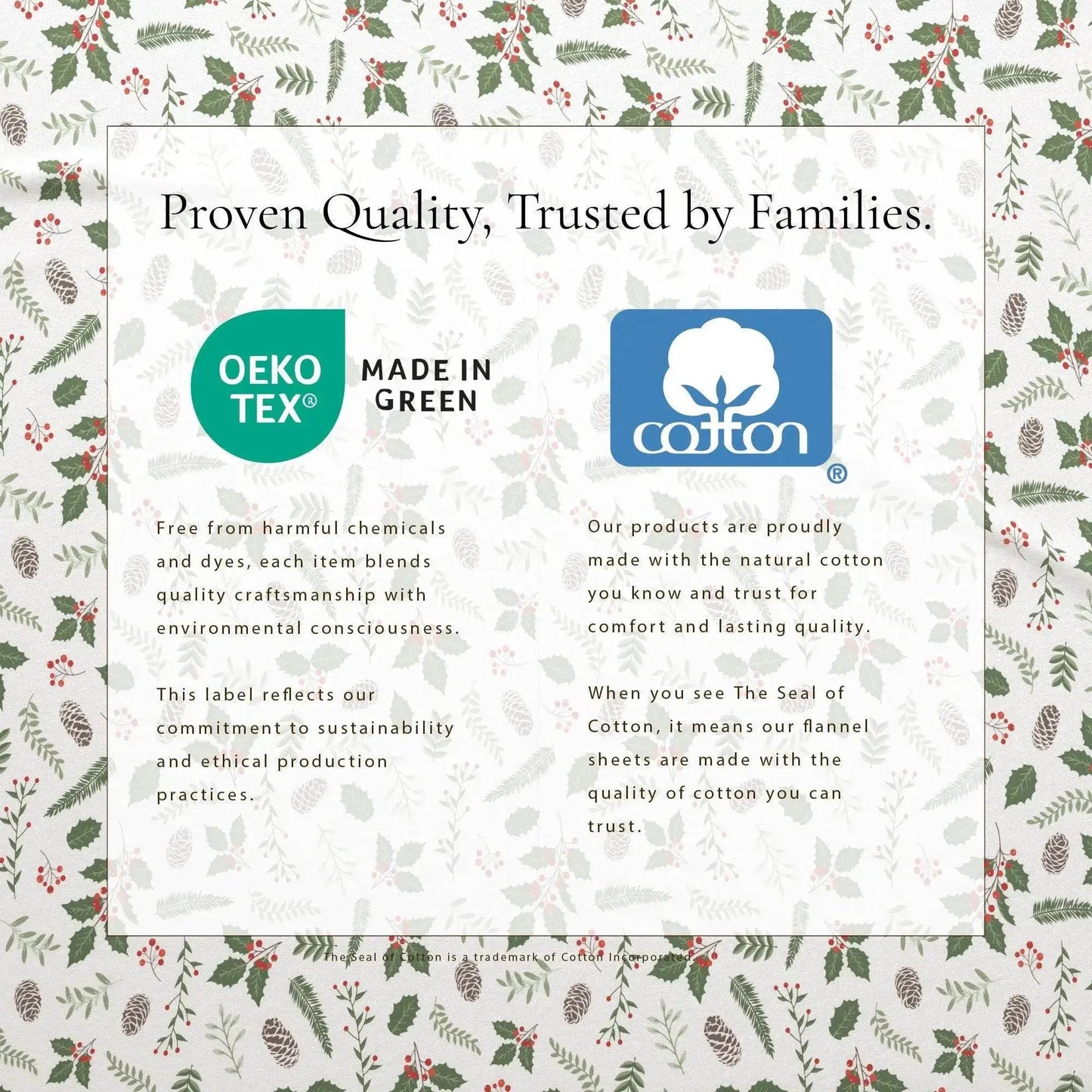 Turkish Cotton Christmas Flannel Sheet Set - Whittaker Collection from PriceLows™