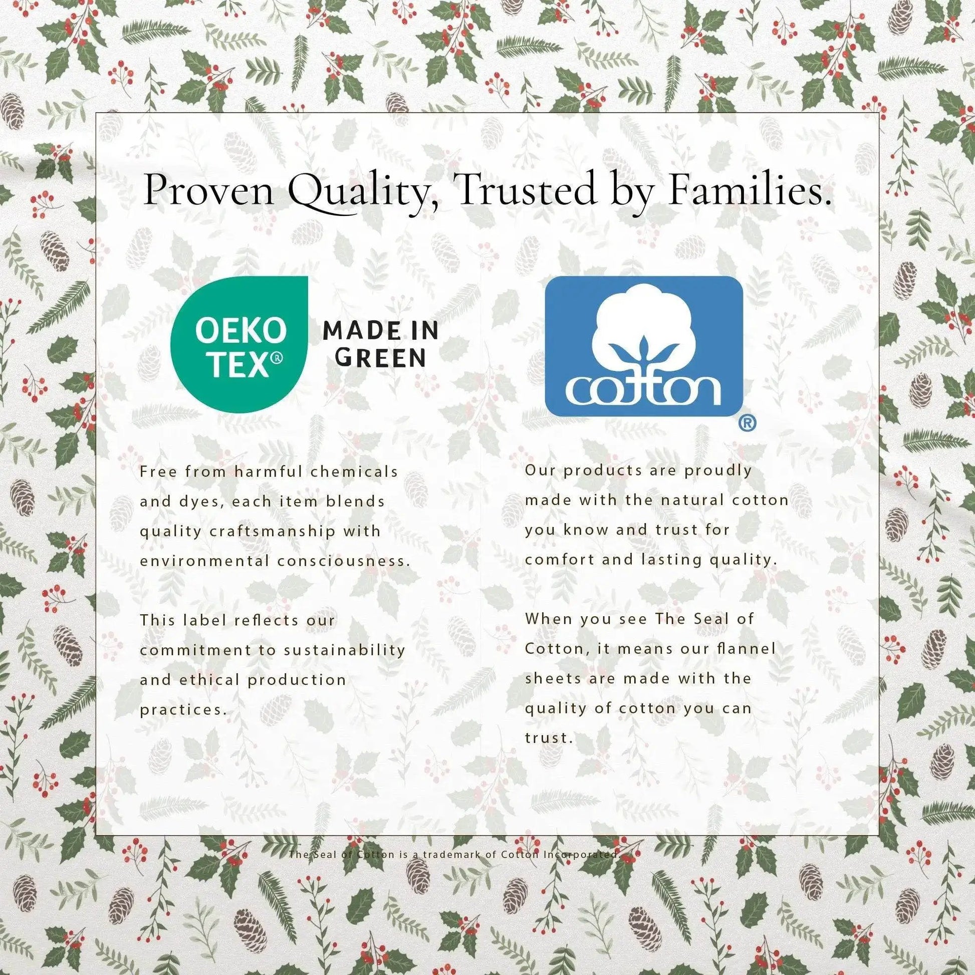 Turkish Cotton Christmas Flannel Sheet Set - Whittaker Collection from PriceLows™