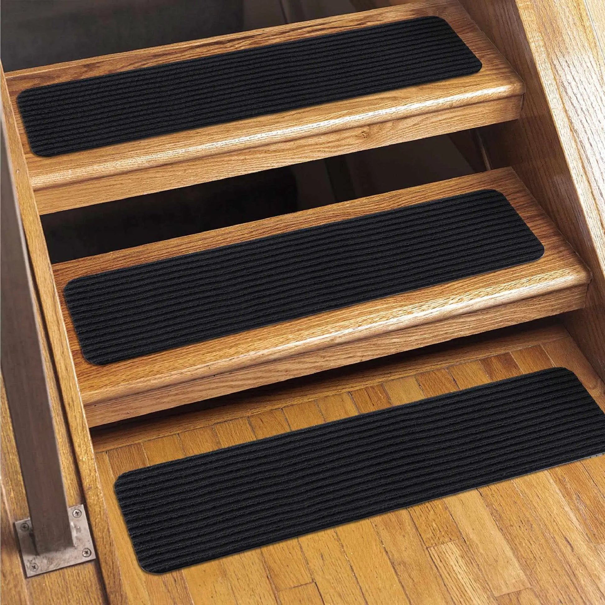 Basic Stair Tread Rugs, Black from PriceLows™