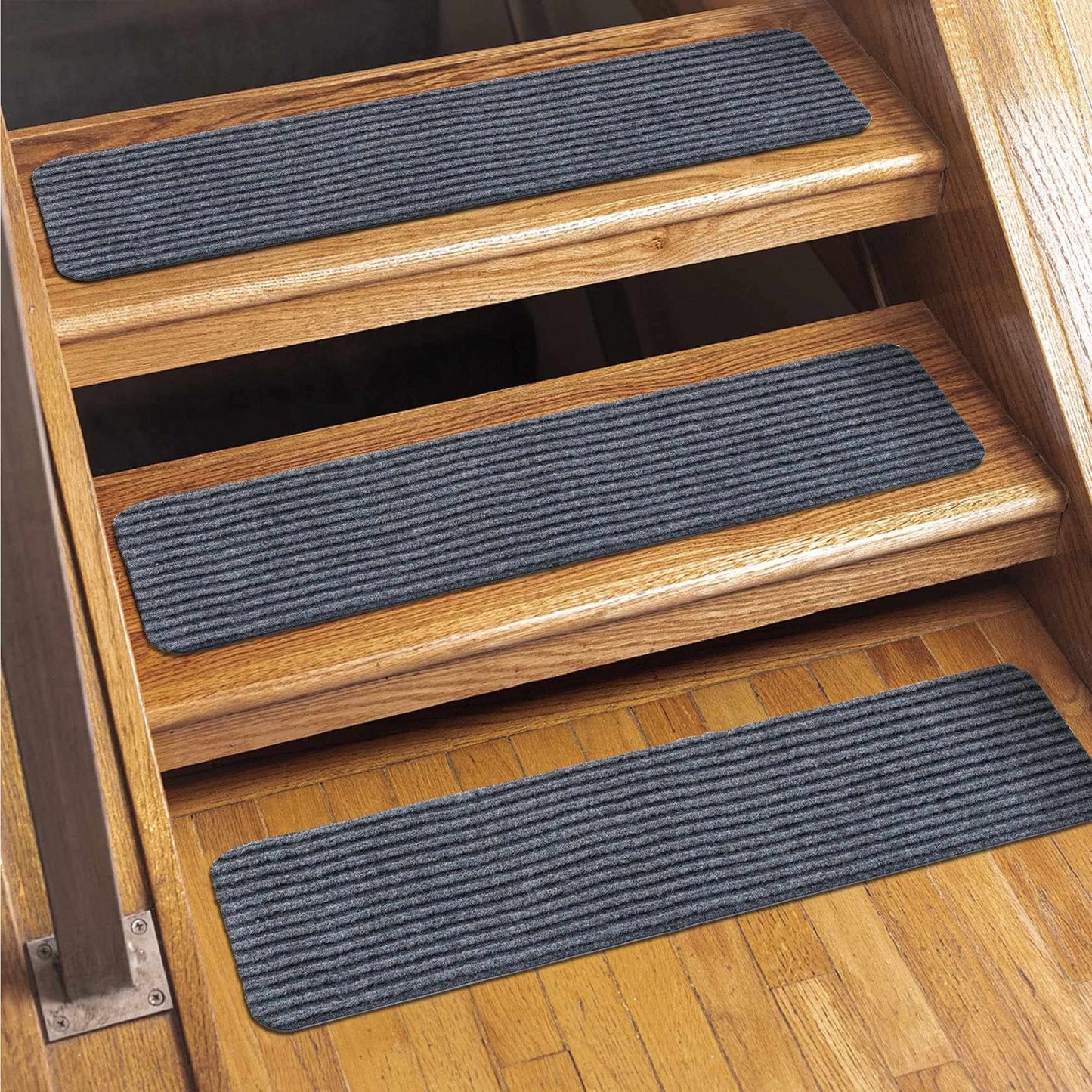 Basic Stair Tread Rugs, Light Gray from PriceLows™