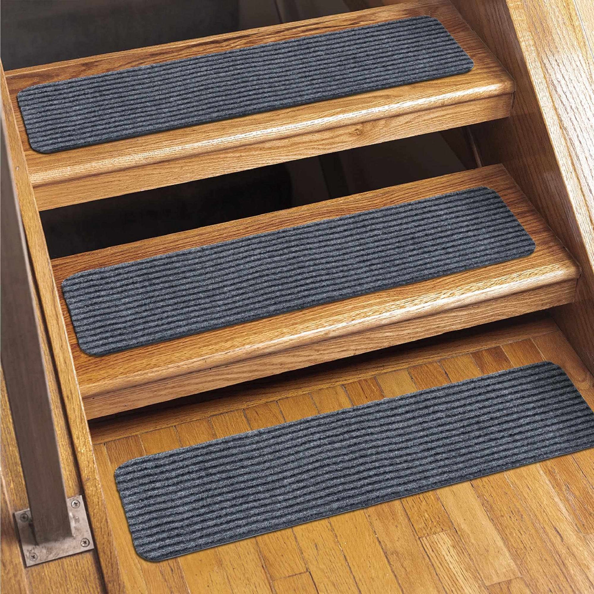 Basic Stair Tread Rugs, Light Gray from PriceLows™