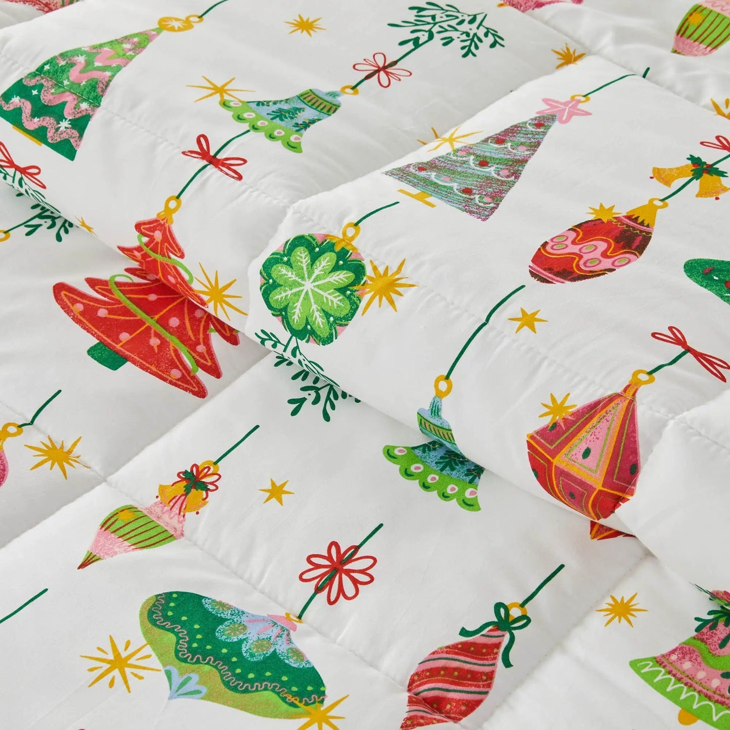 Reversible Christmas Comforter and Sham Set - Holiday / Lodge Odette Collection from PriceLows™