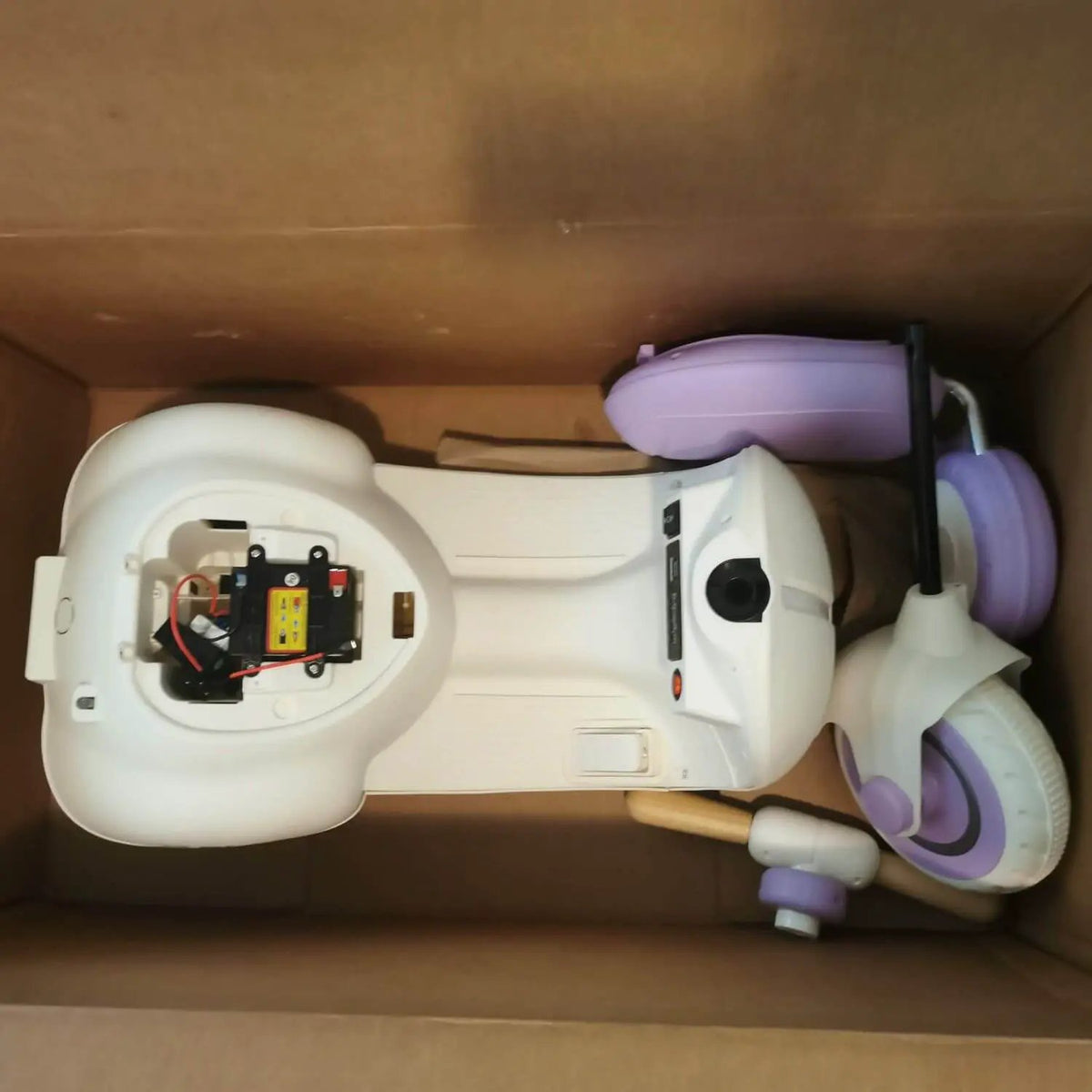 Kids Electric Motorcycle | 12V Dual Motor | Remote Parental Control | Purple