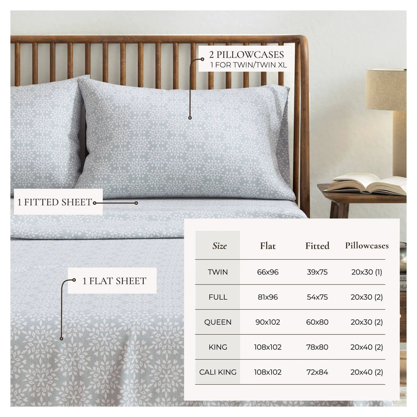 Turkish Cotton Flannel Sheet - Belle Collection from PriceLows™