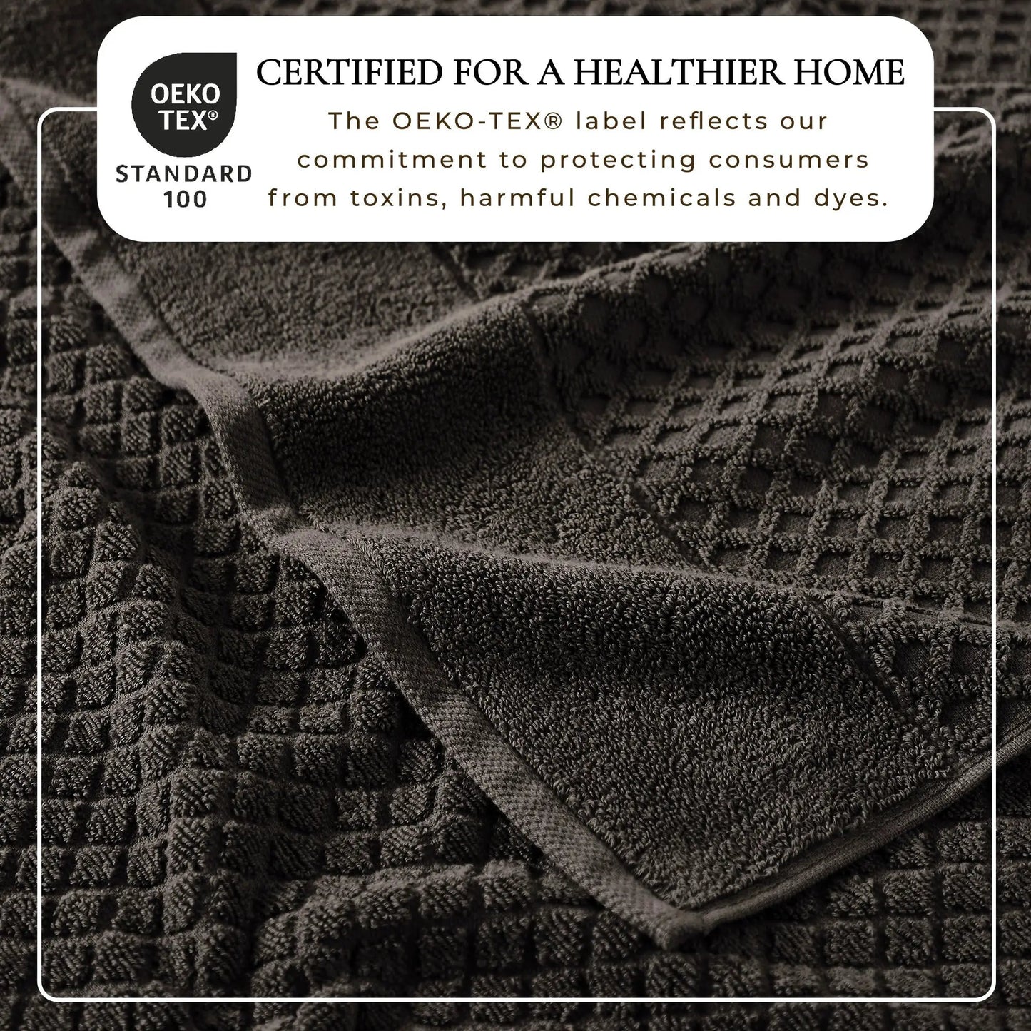 Cotton Diamond Waffle Weave Bath Towel Set - Grayson Collection from PriceLows™