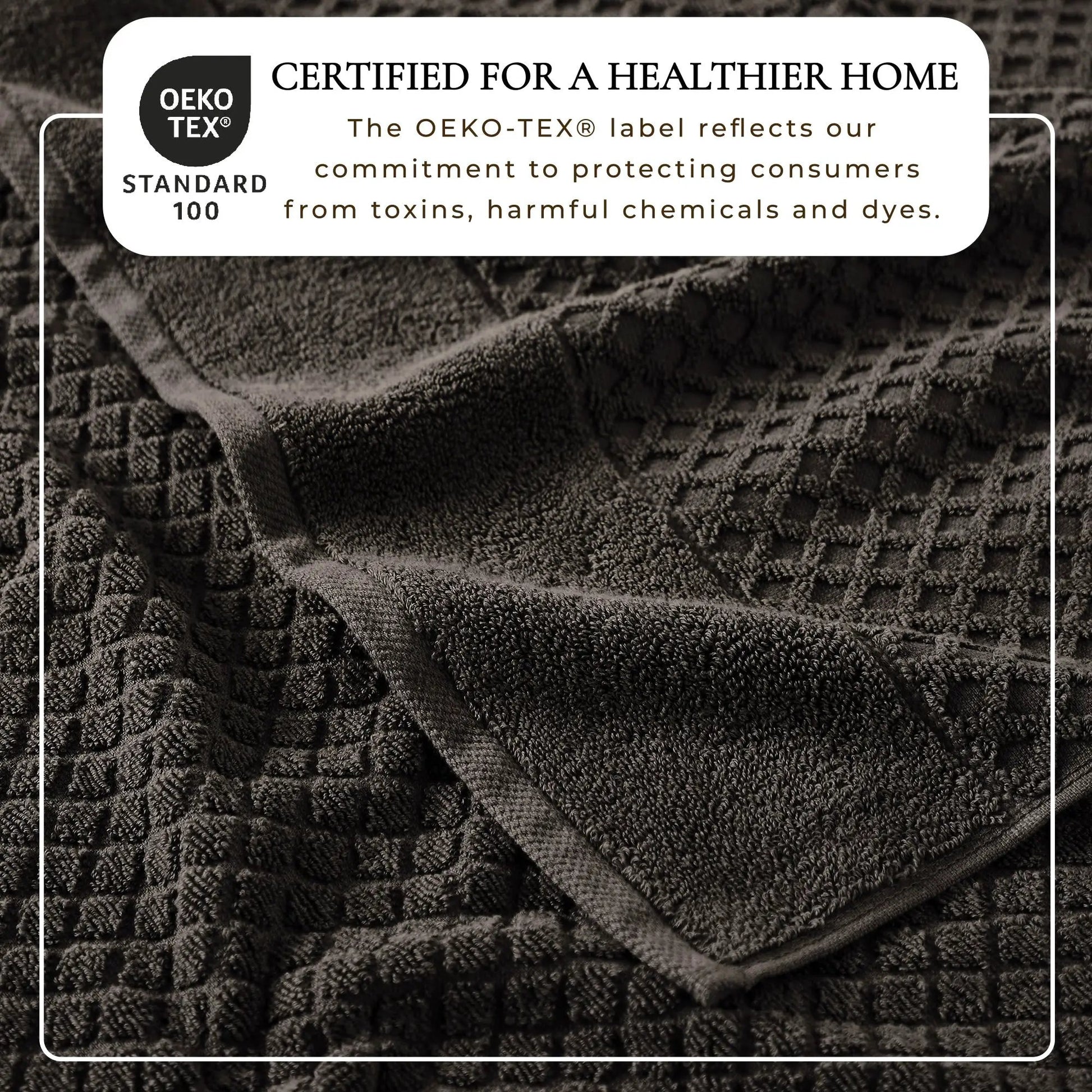 Cotton Diamond Waffle Weave Bath Towel Set - Grayson Collection from PriceLows™