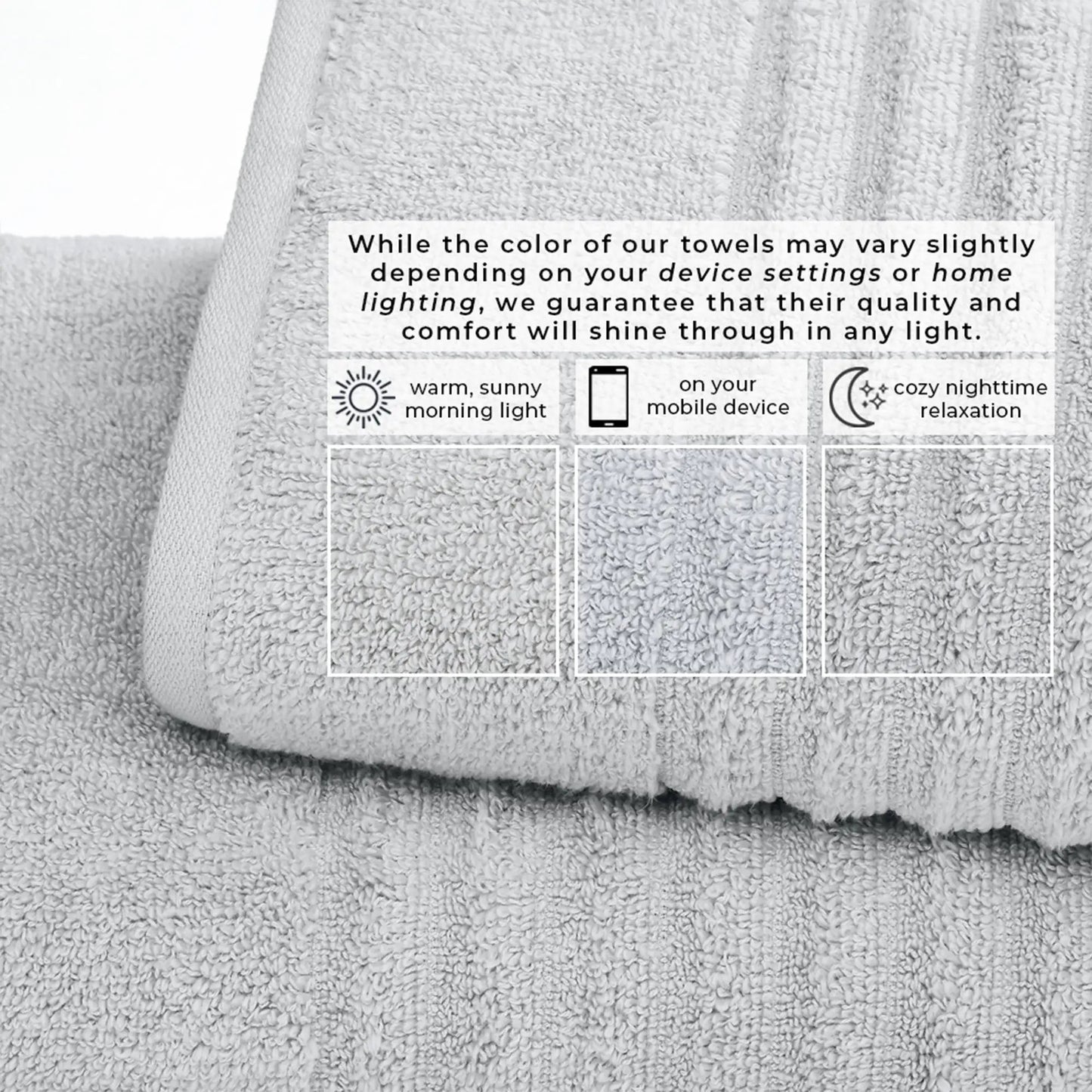 Luxury Combed Cotton Bath Towel Set - Karina Collection from PriceLows™