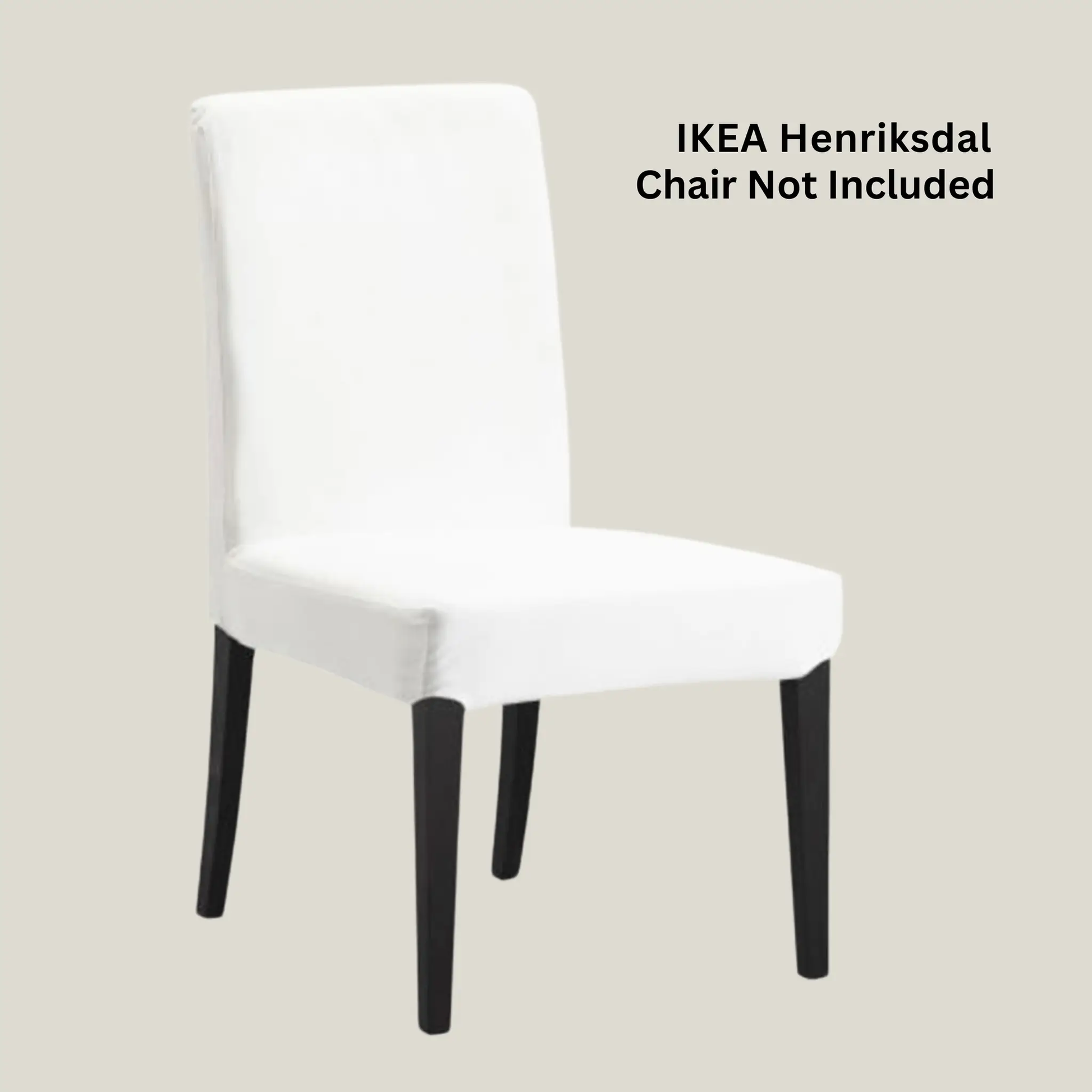 White European Linen Canvas Dining Chair Slipcovers – Set of 2 – Compatible with IKEA Henriksdal (USA/Canada Size) from PriceLows™