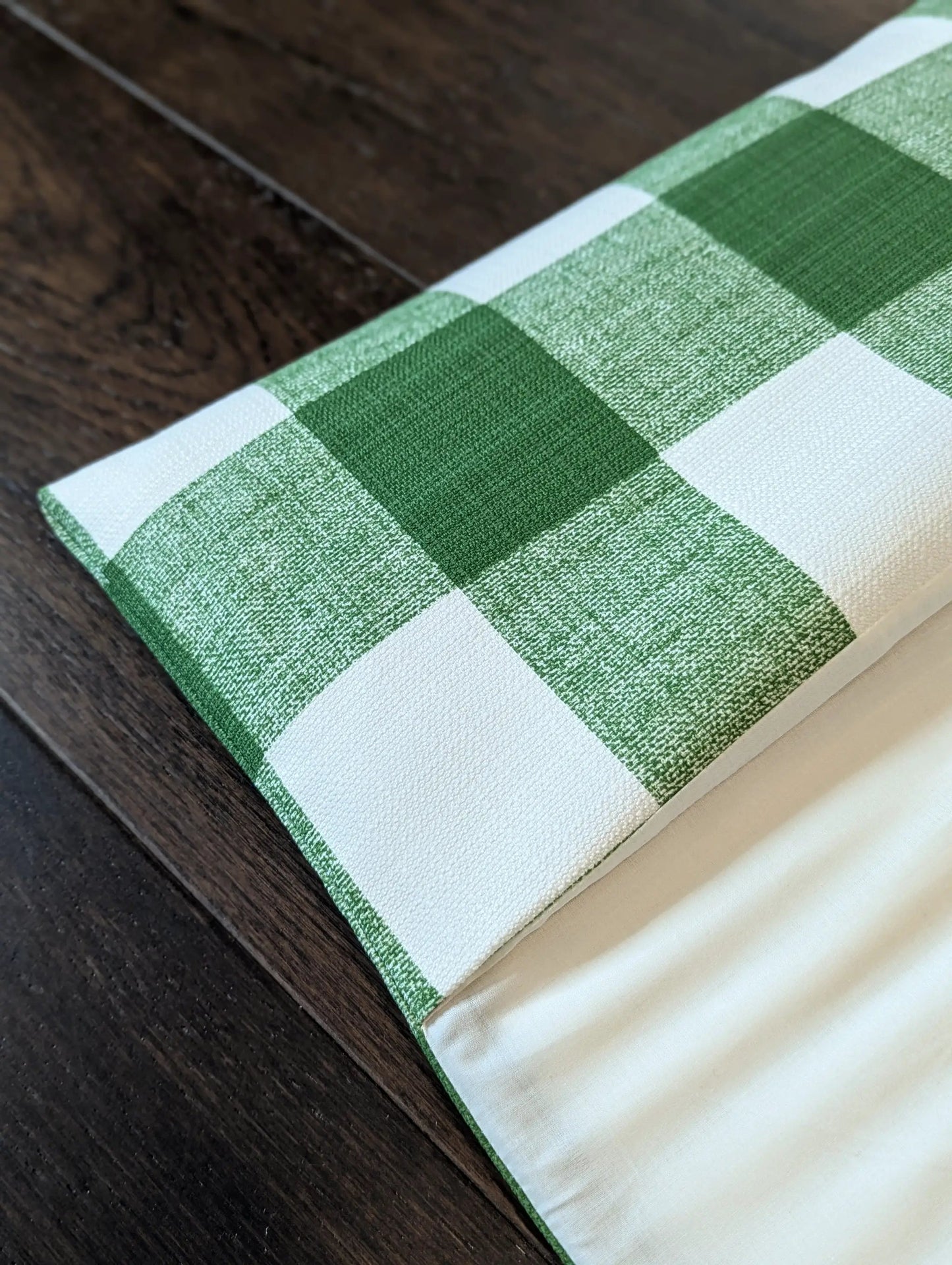 Green Check Slipcover, Compatible with IKEA Children's Poang Chair from PriceLows™
