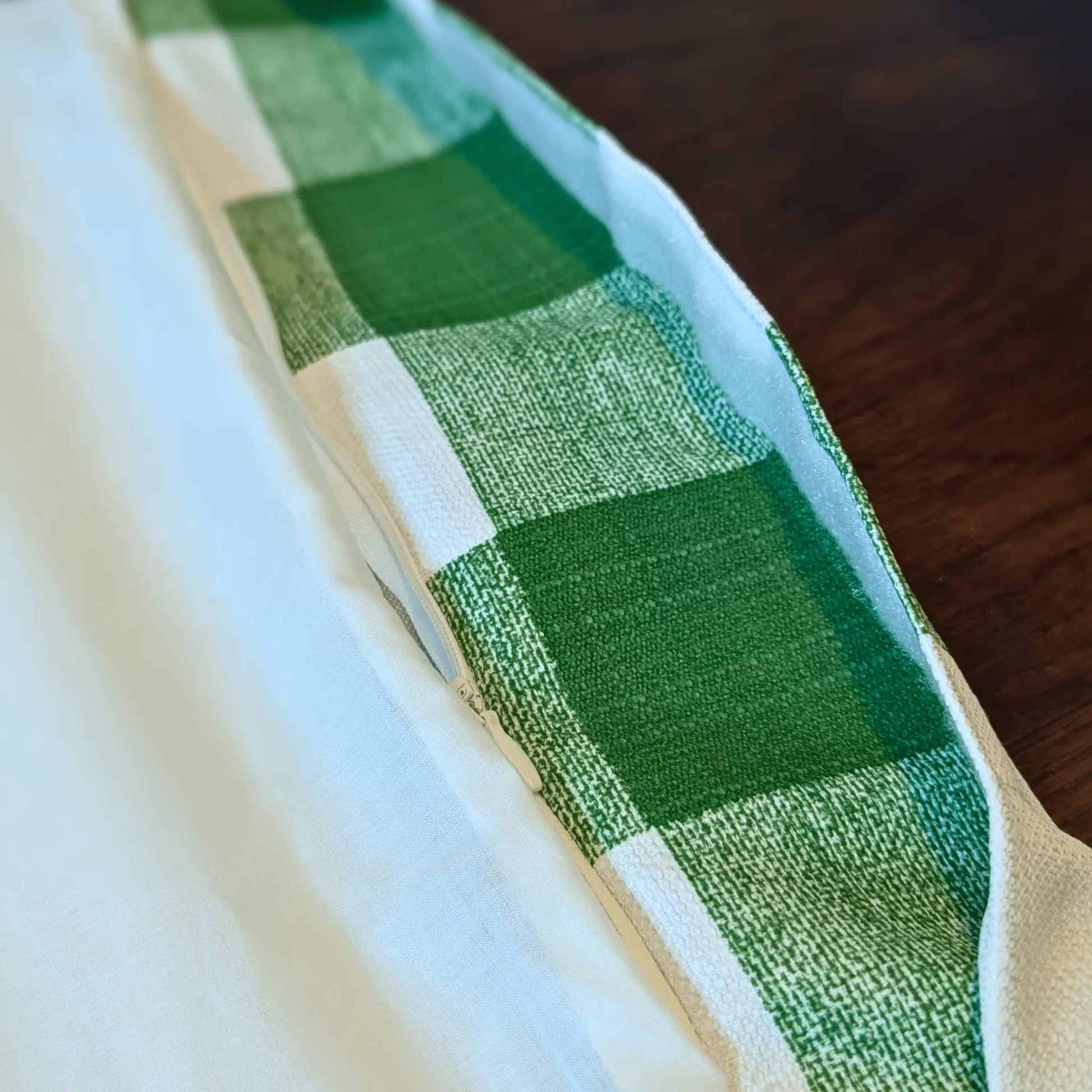 Green Check Slipcover, Compatible with IKEA Children's Poang Chair from PriceLows™