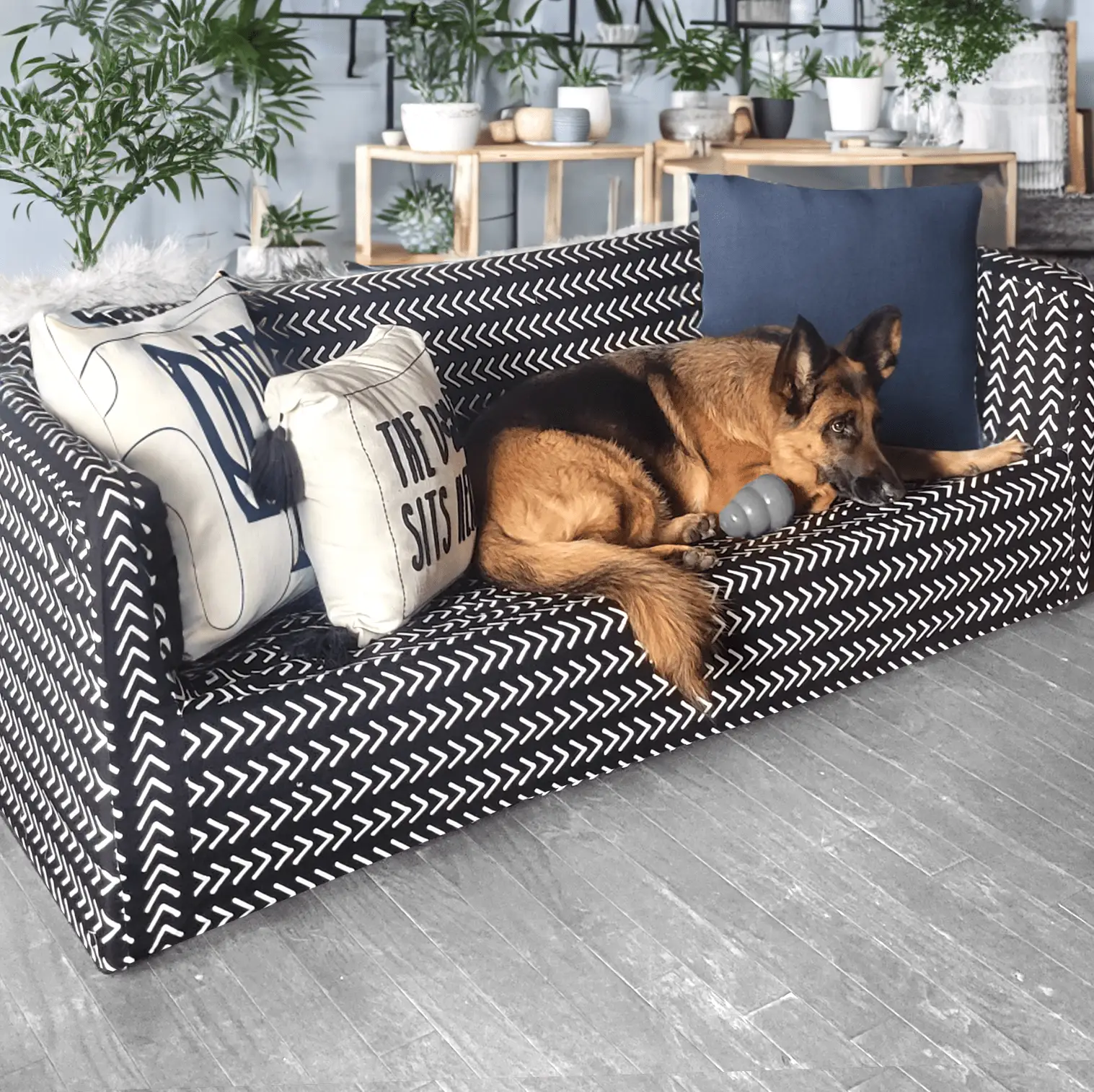 Black Boho Mudcloth Slipcover – Compatible with IKEA Knopparp Sofa (2-Seater or 3-Seater) from PriceLows™