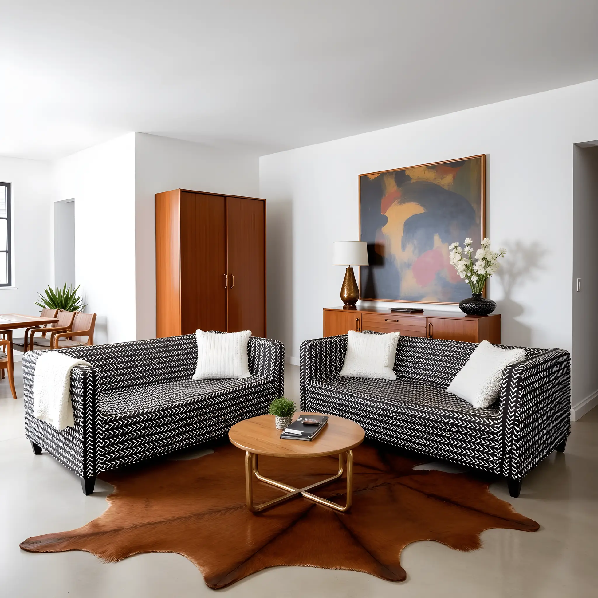 Black Boho Mudcloth Slipcover – Compatible with IKEA Knopparp Sofa (2-Seater or 3-Seater) from PriceLows™