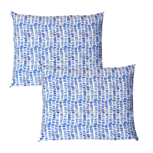Blue Rain Outdoor Pillow Covers – 2 Pack – Compatible with IKEA Duvholmen & Kuddarna from PriceLows™