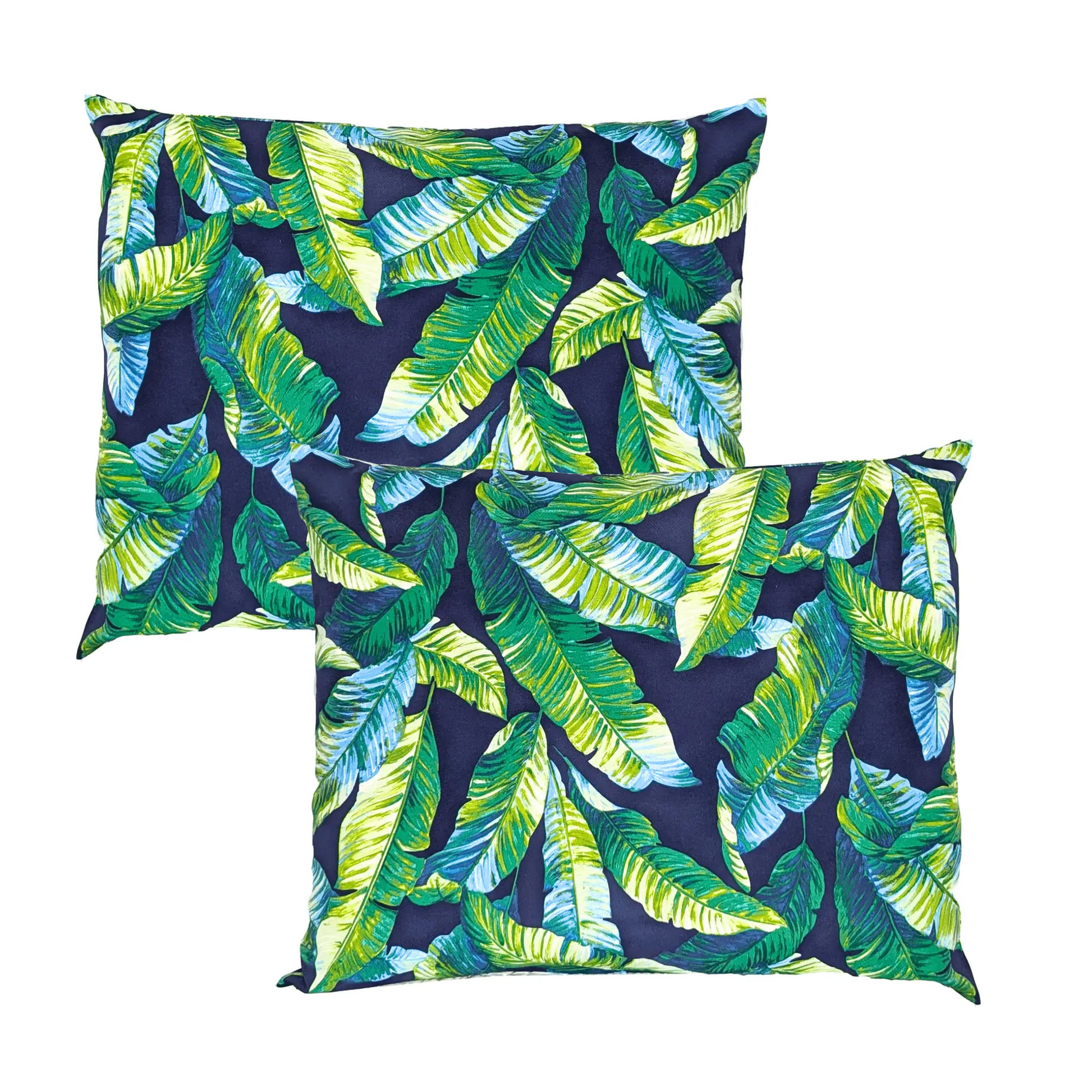 Navy Green Banana Leaf Outdoor Slip Covers, Compatible with IKEA Duvholmen from PriceLows™