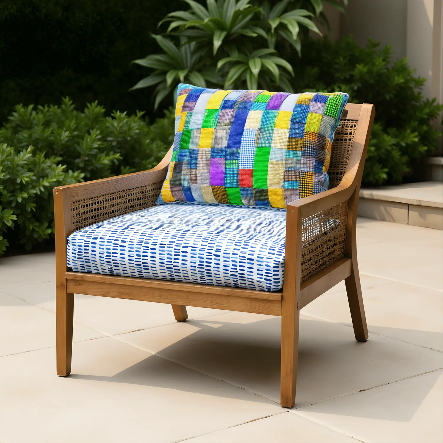 Blue Rain Outdoor Seat Cushion Covers – 2 Pack – Compatible with IKEA Duvholmen from PriceLows™